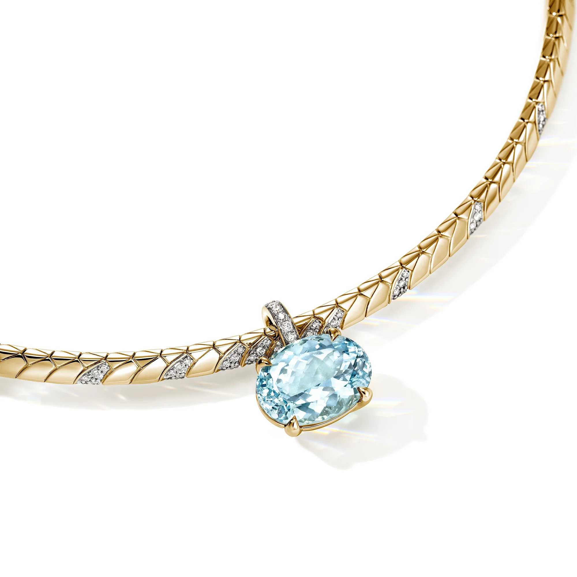 Artisan Series Naga Flex Choker With Pendant|NGS603921AQDI - Image 2