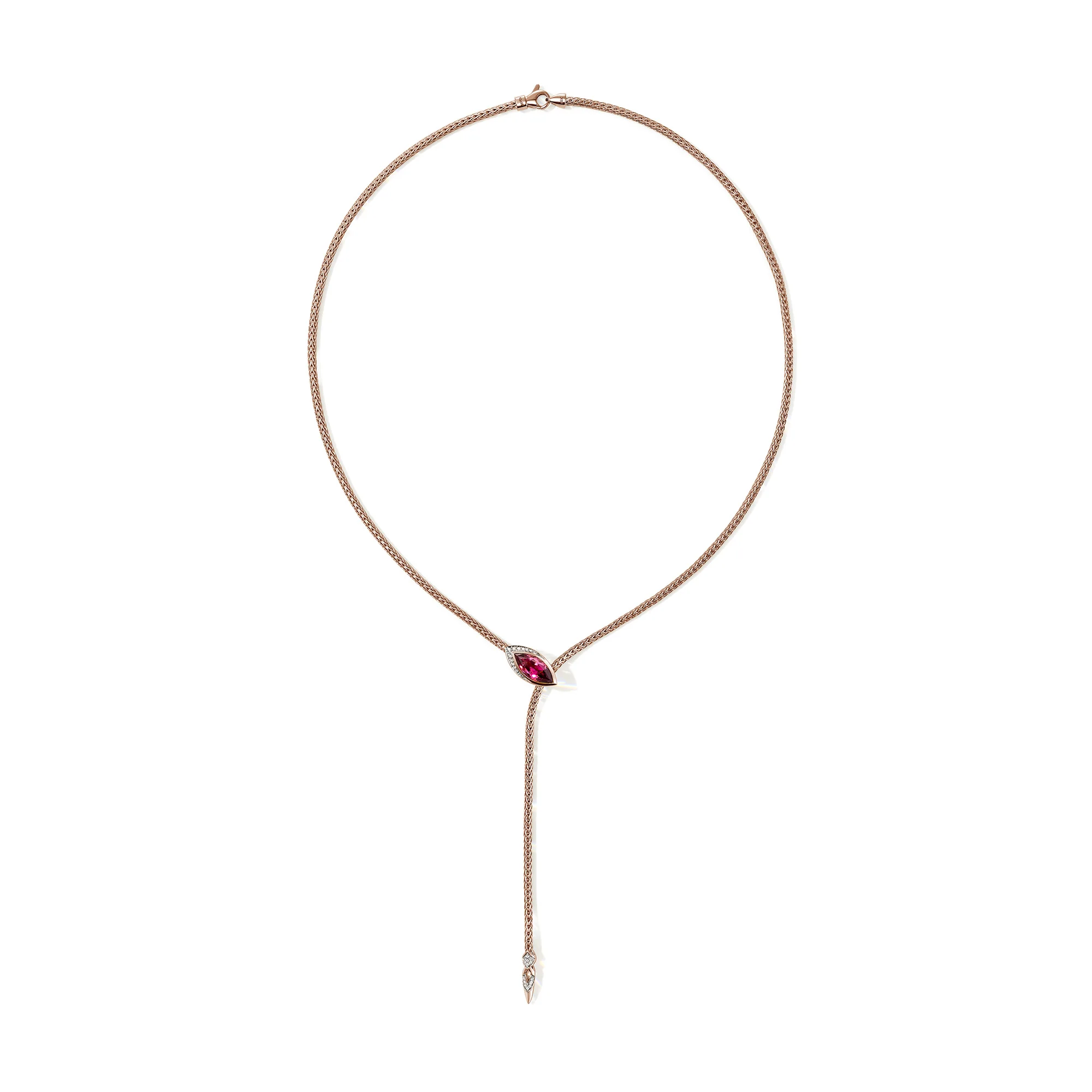 Artisan Series Naga Lariat Necklace, 2.5MM|NGS603781RPTDI - Image 3