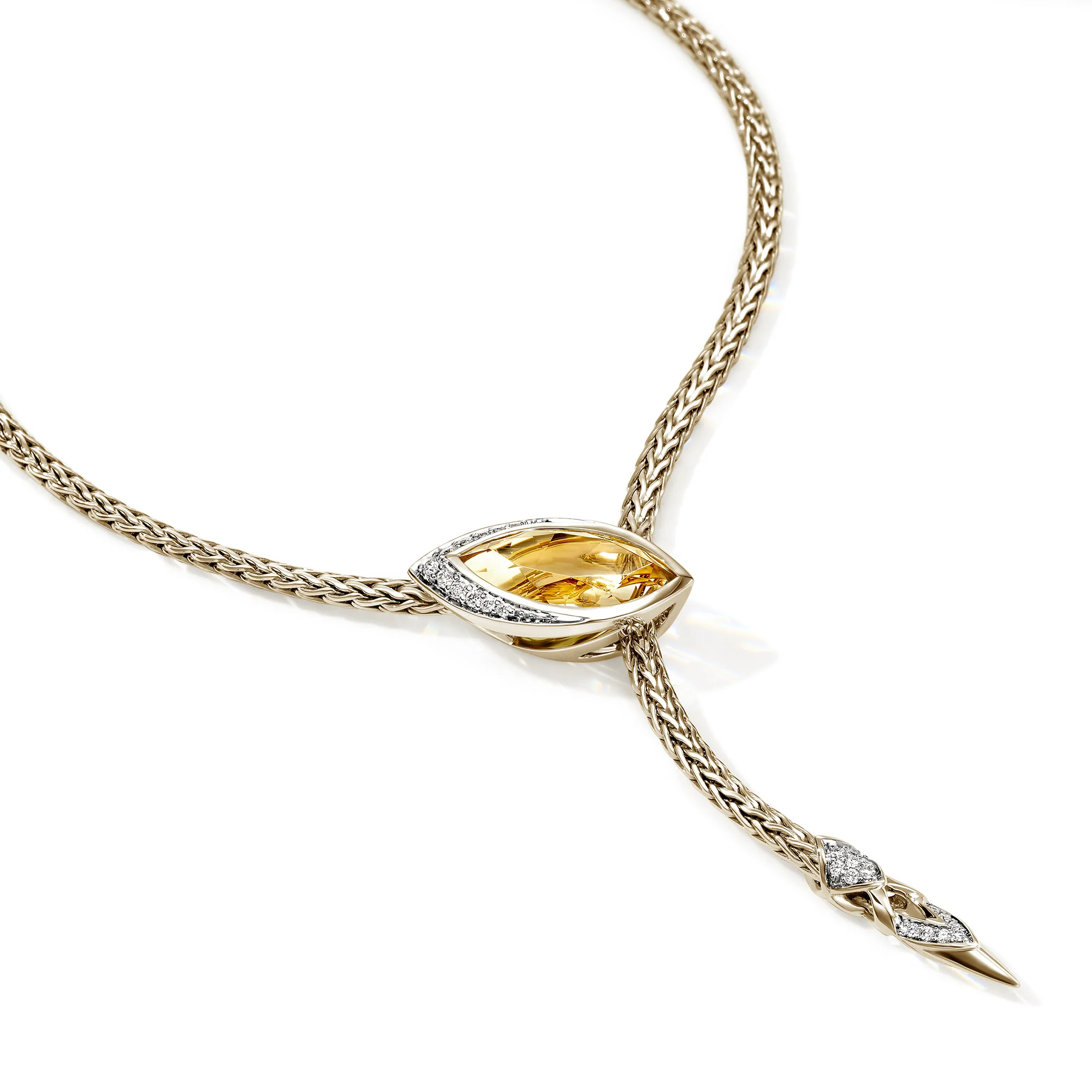 Artisan Series Naga Lariat Necklace, 2.5MM|NGS603781YBDI - Image 2