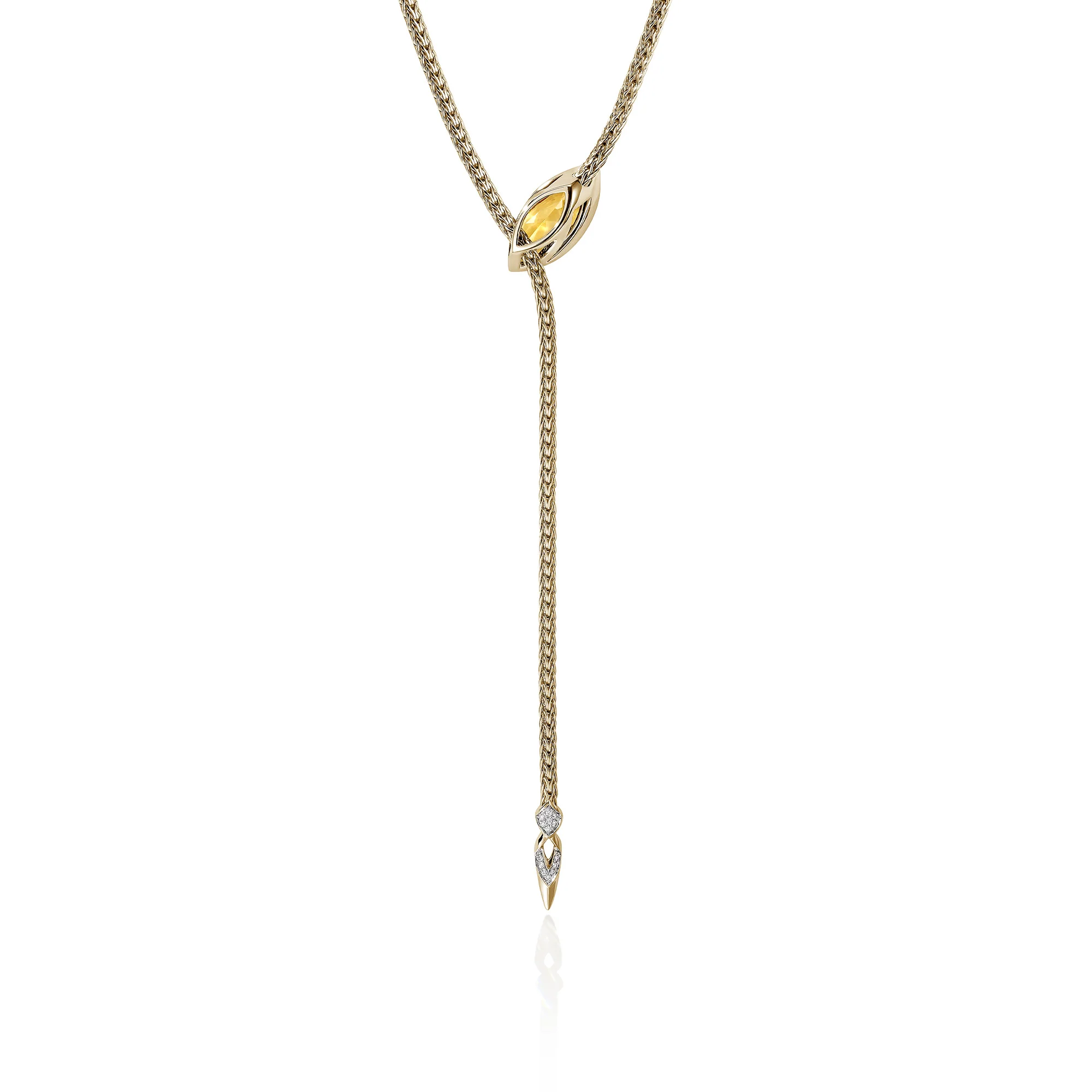 Artisan Series Naga Lariat Necklace, 2.5MM|NGS603781YBDI - Image 3