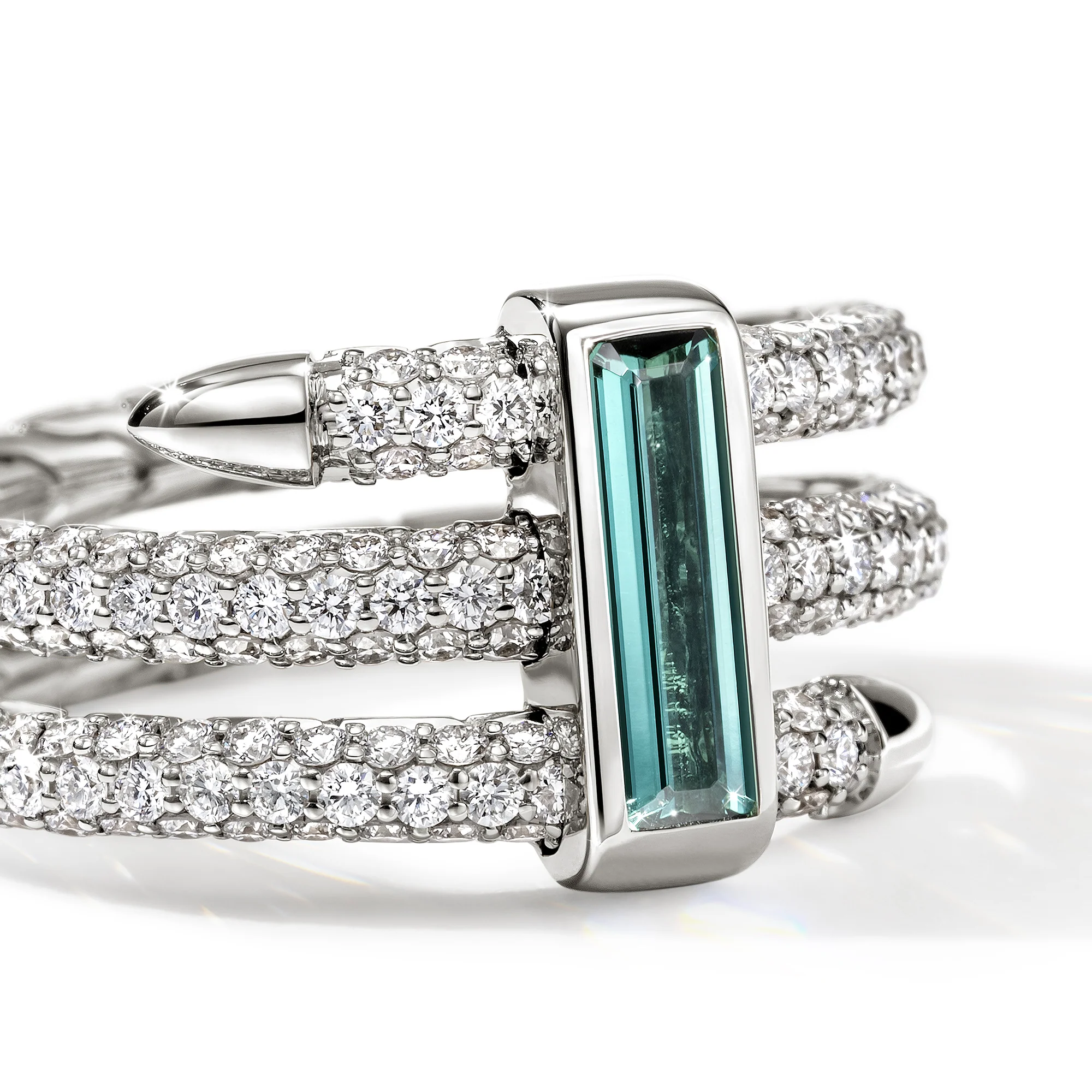 Artisan Series Spear Ring, Triple Tier|RGP02327BGTMWDI - Image 2