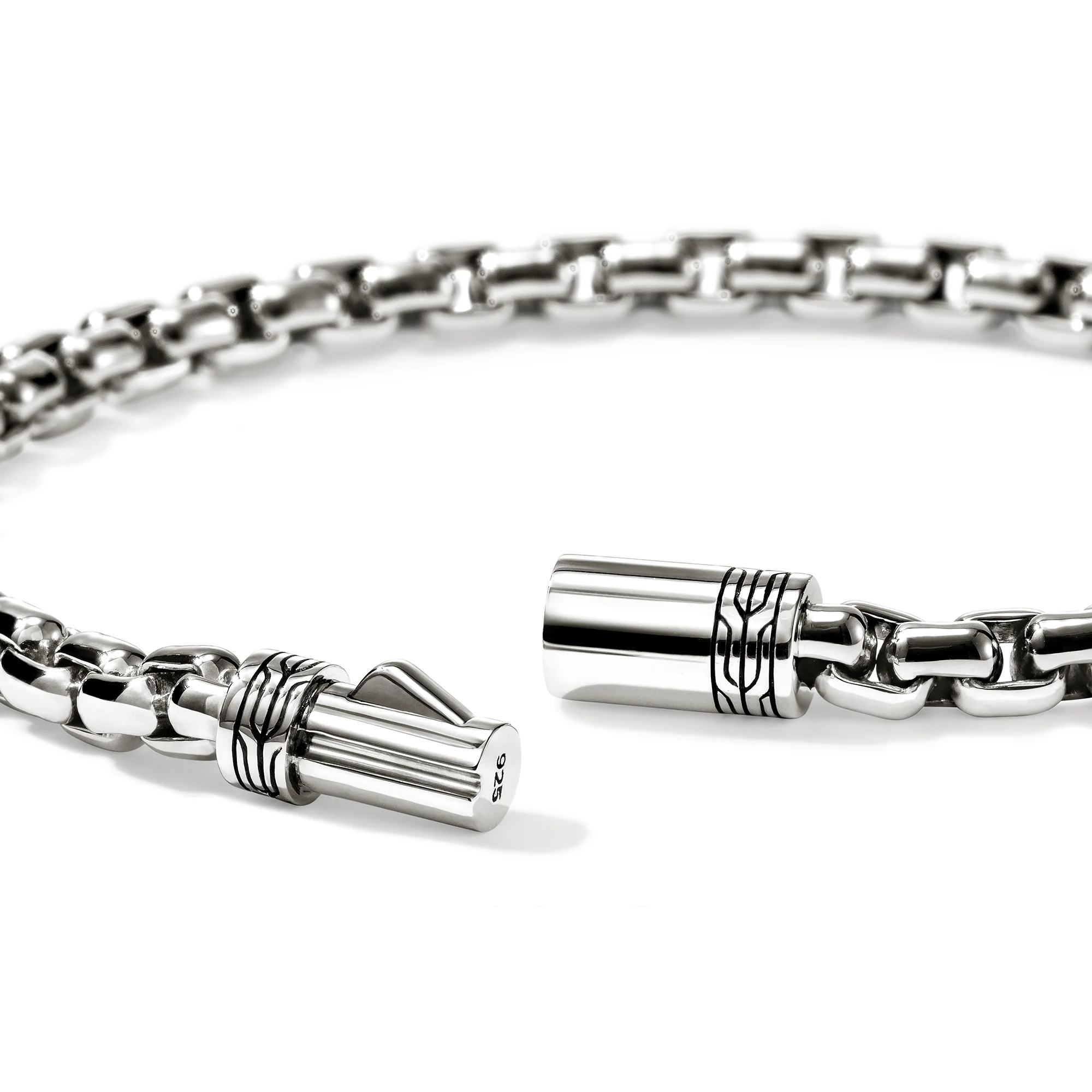 Box Chain Bracelet, Sterling Silver, 4.8MM|BU98804 - Image 2