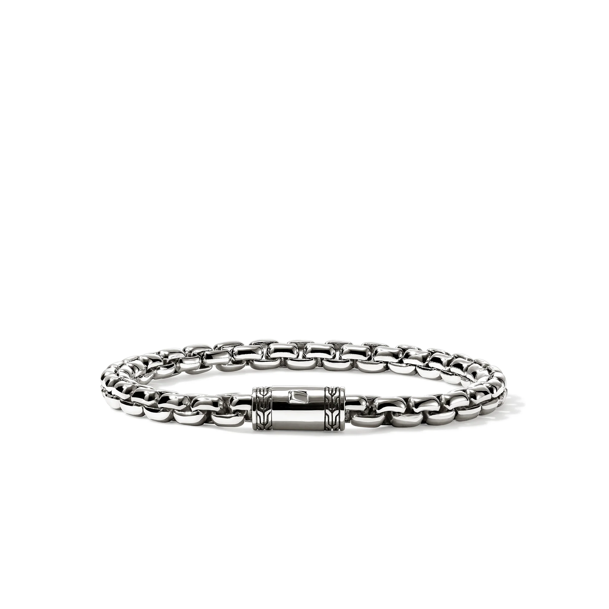 Box Chain Bracelet, Sterling Silver, 6MM|BU98805 - Image 3