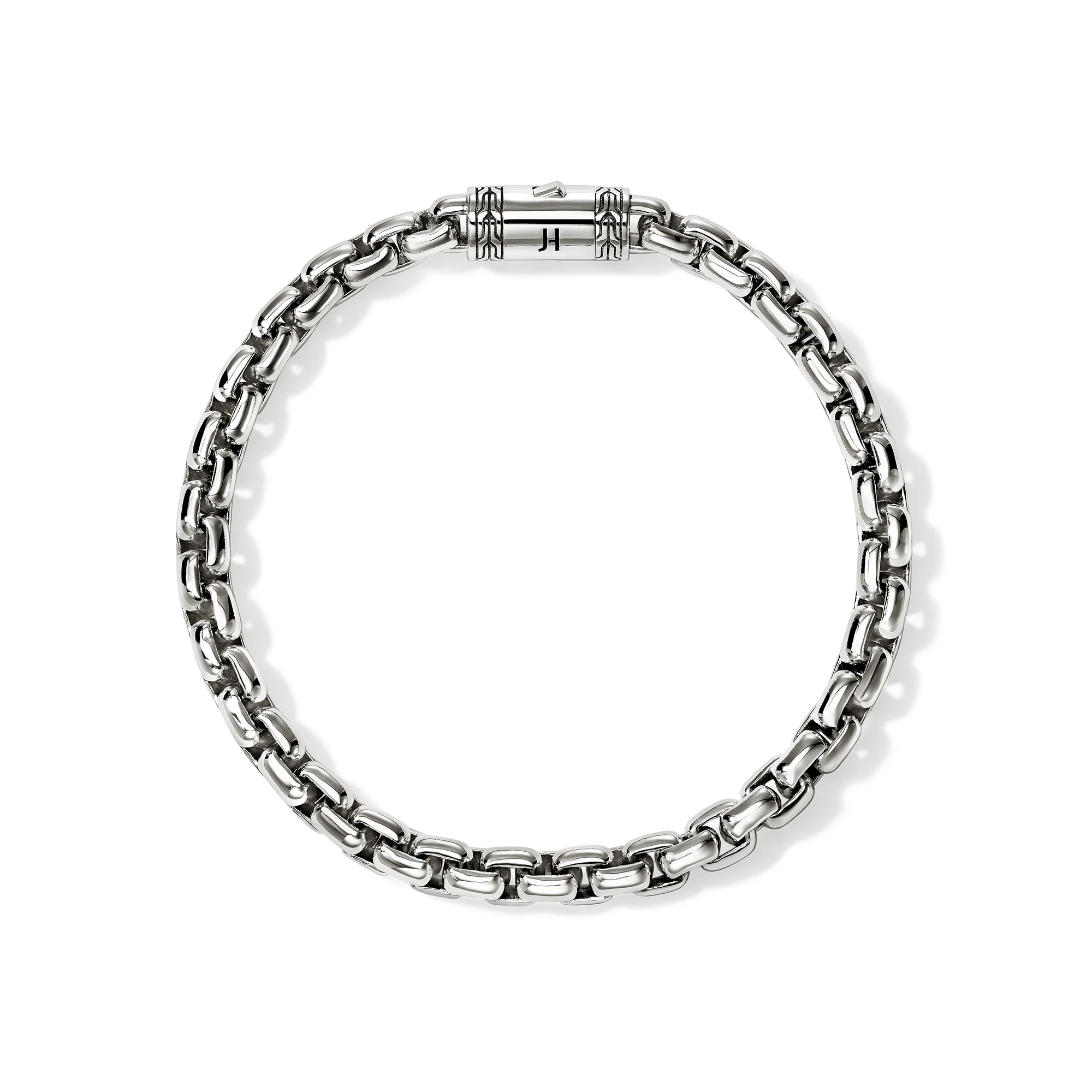 Box Chain Bracelet, Sterling Silver, 6MM|BU98805 - Image 4