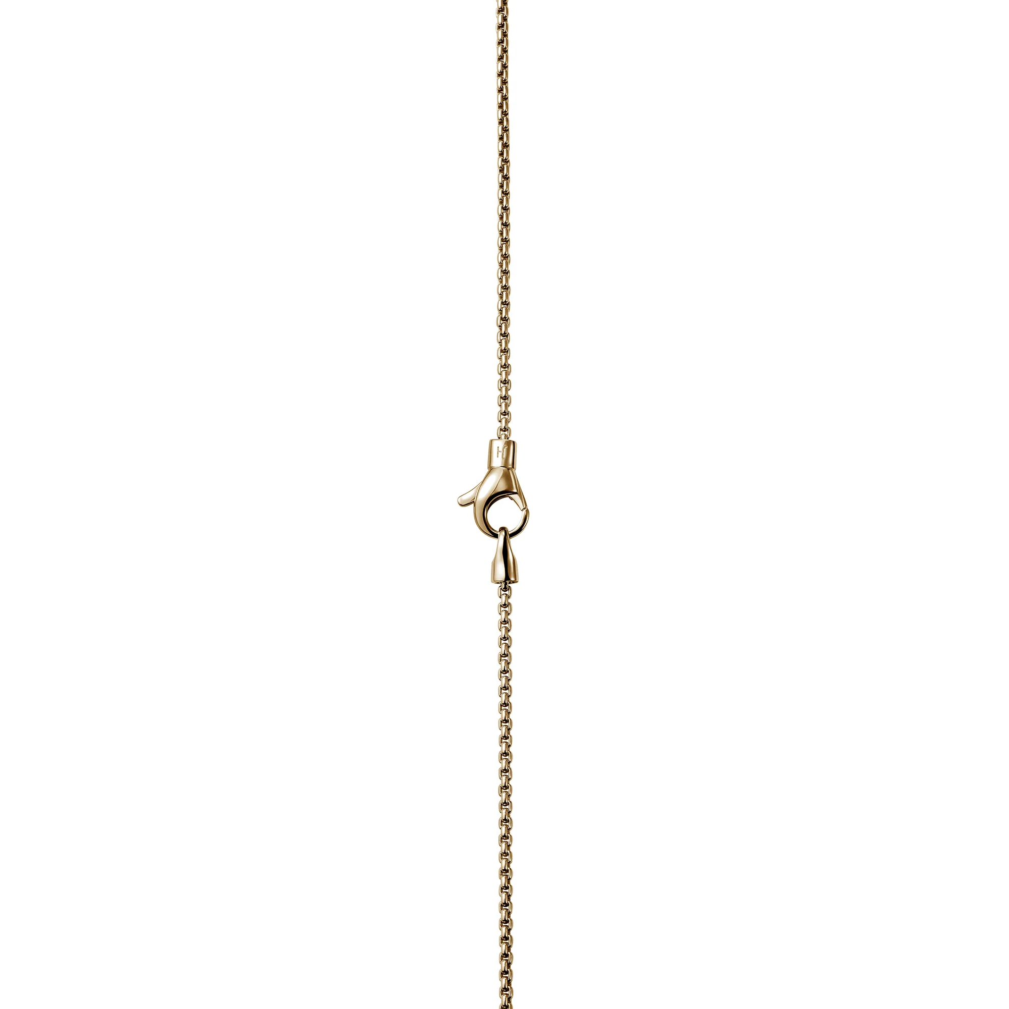 Box Chain Necklace, Gold, 1.6MM|NMGG98806 - Image 2