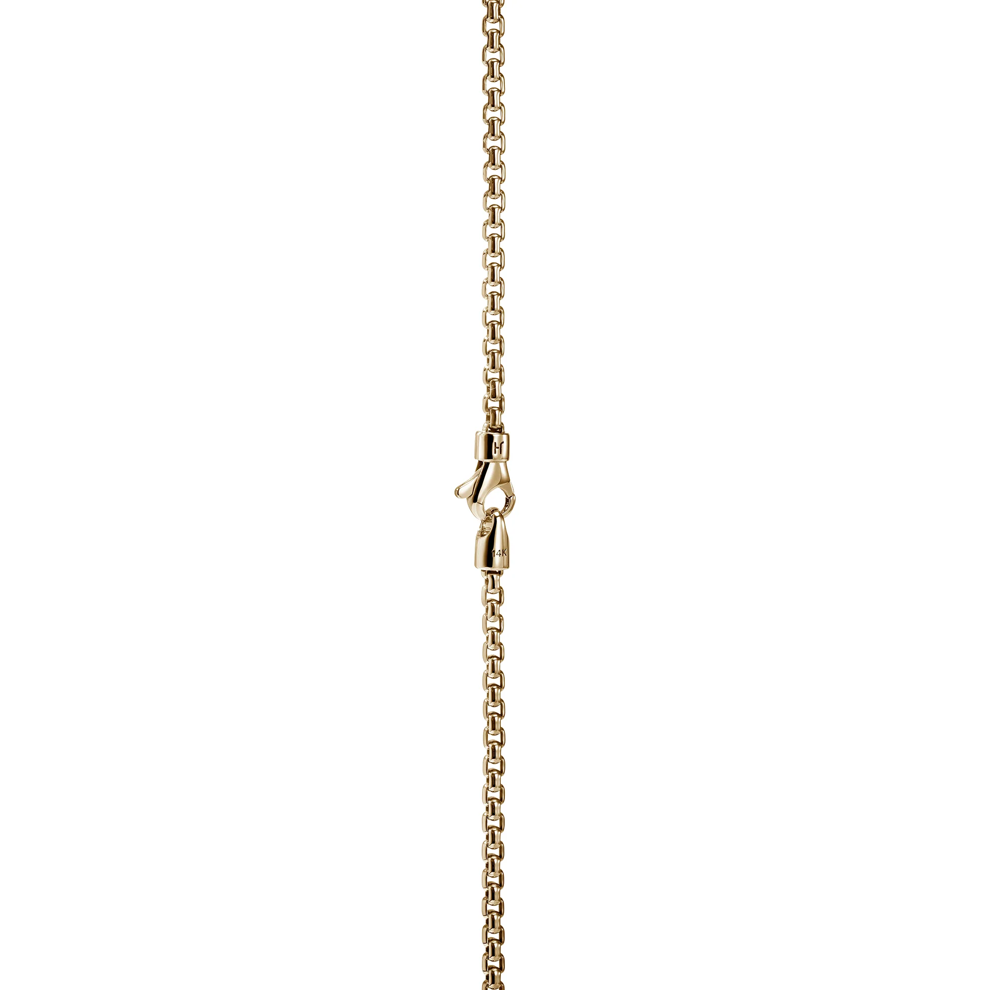 Box Chain Necklace, Gold, 2.7MM|NMGG98807 - Image 2