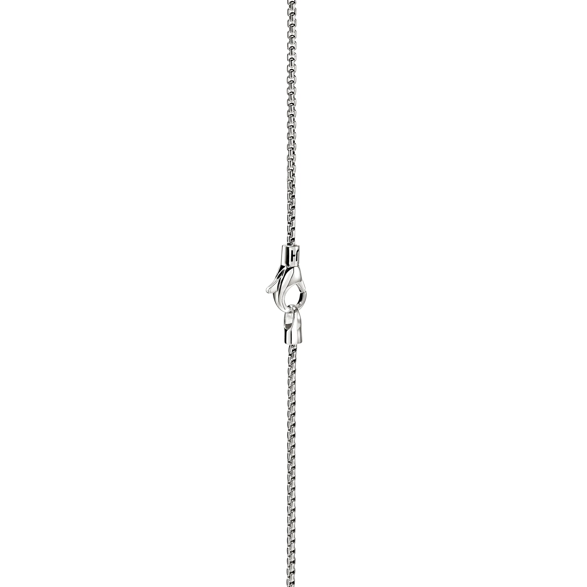 Box Chain Necklace, Sterling Silver, 1.6MM|NM98806 - Image 2