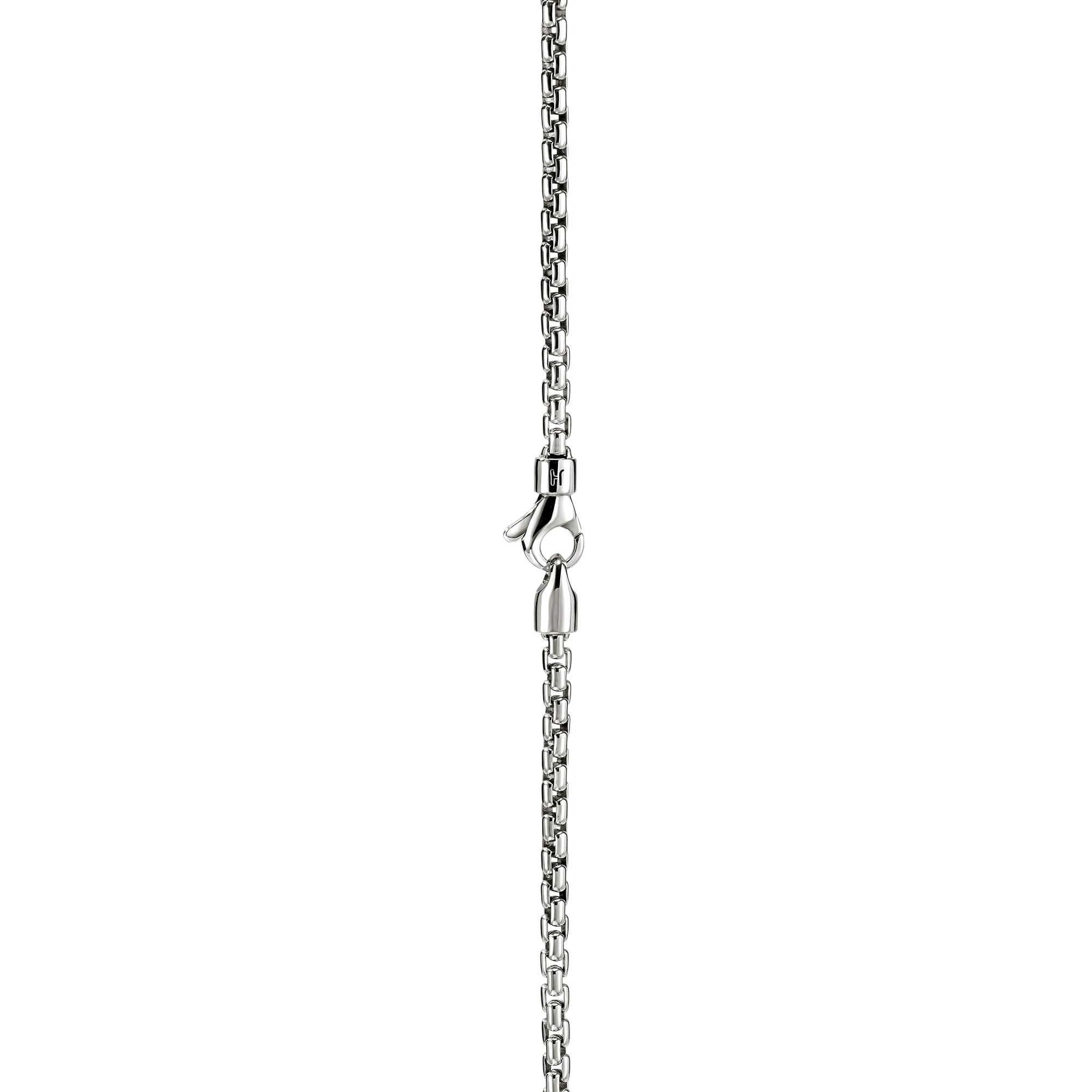 Box Chain Necklace, Sterling Silver, 2.7MM|NM98807 - Image 2