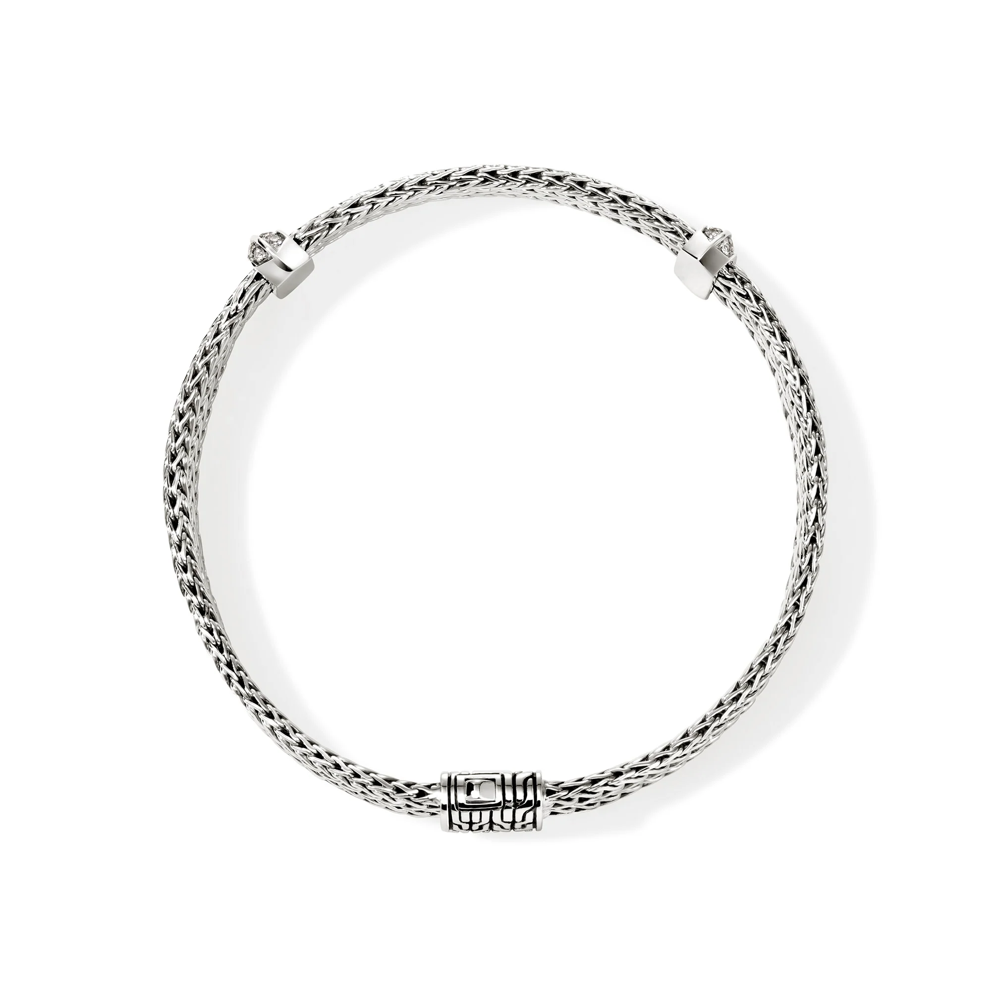 Icon Link Bracelet, Sterling Silver, Diamonds, 6MM|BUP989792DI - Image 4
