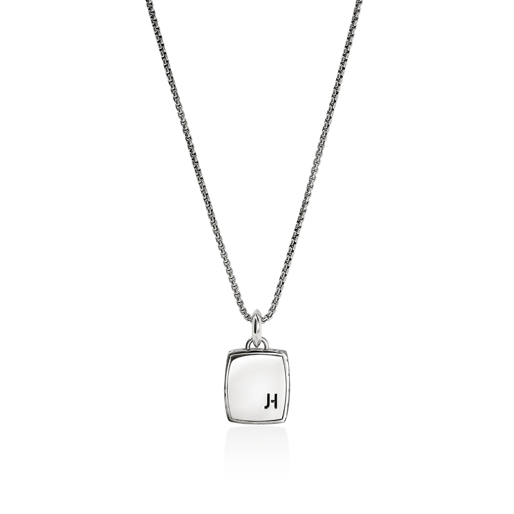 Icon 50 Necklace, Sterling Silver, Hardstones|NMS988201TQMH - Image 3