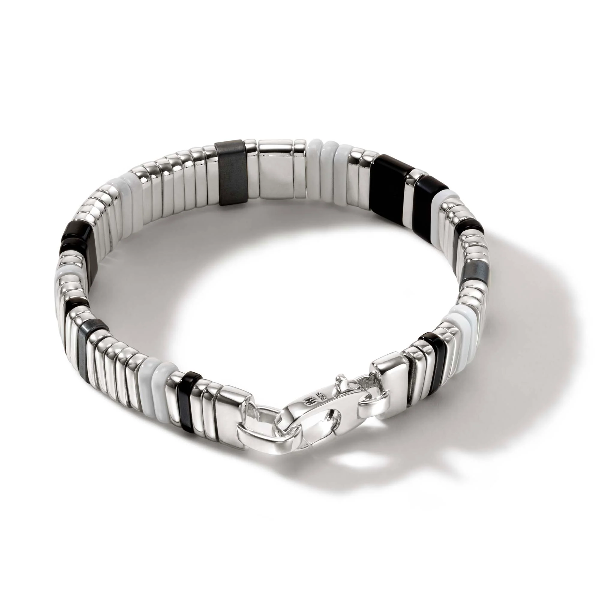 Colorblock Bracelet, Silver|BUS9010521WHBONHE - Image 4