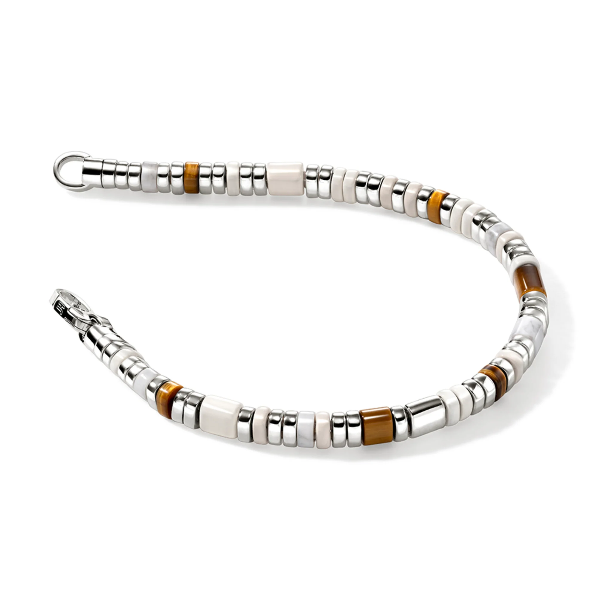 Colorblock Bracelet, Silver, Slim|BUS9012251LBRTEHL - Image 3