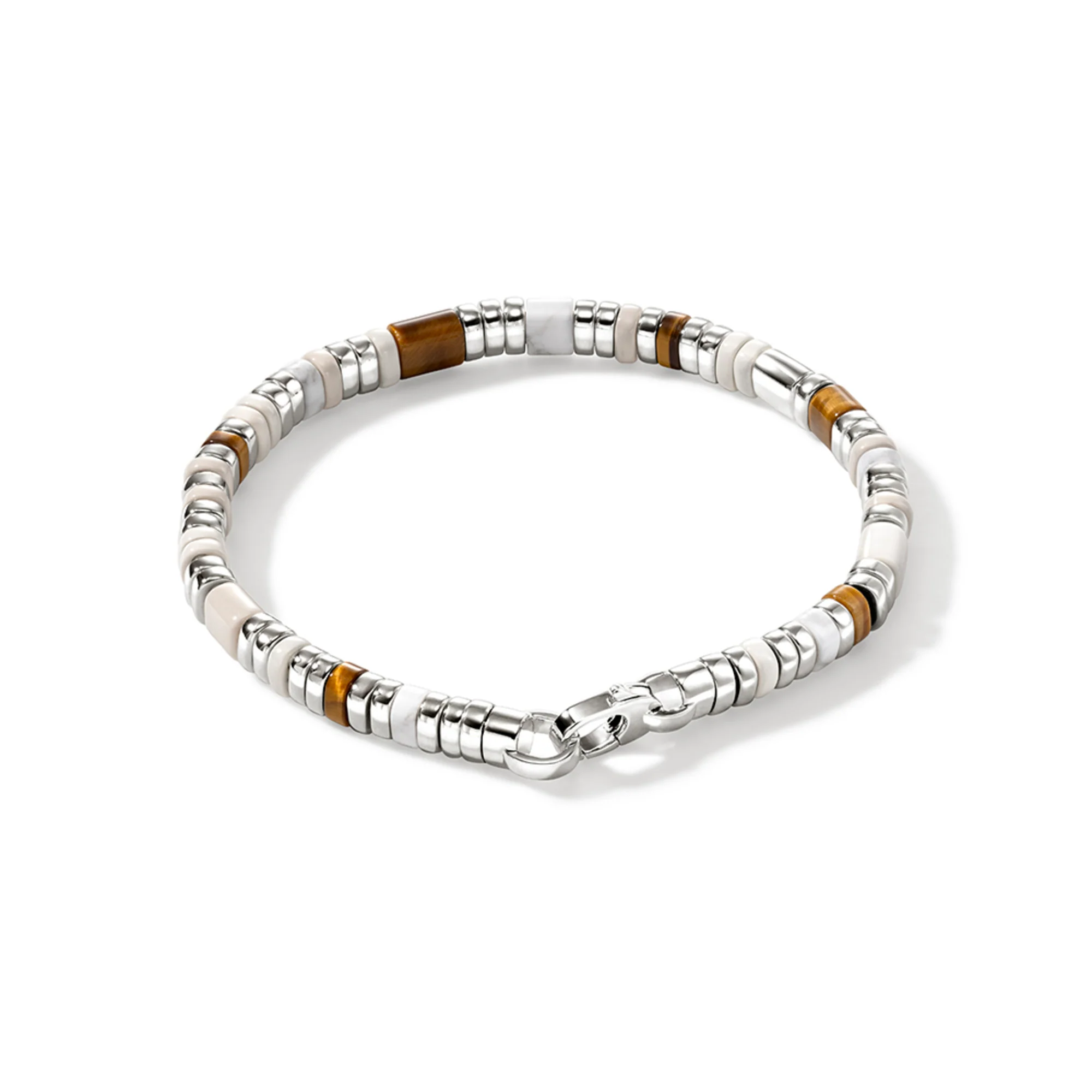 Colorblock Bracelet, Silver, Slim|BUS9012251LBRTEHL - Image 4