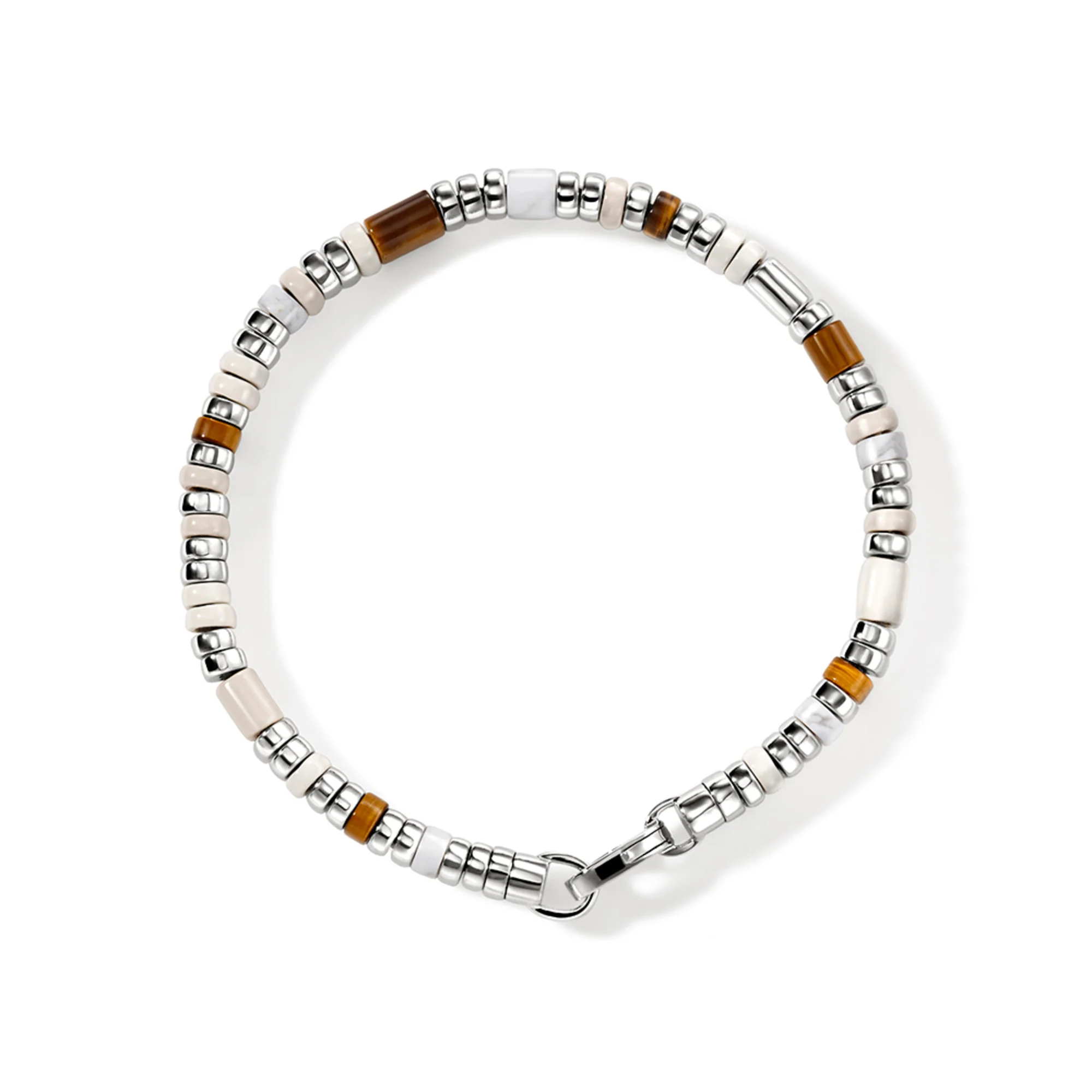 Colorblock Bracelet, Silver, Slim|BUS9012251LBRTEHL - Image 5