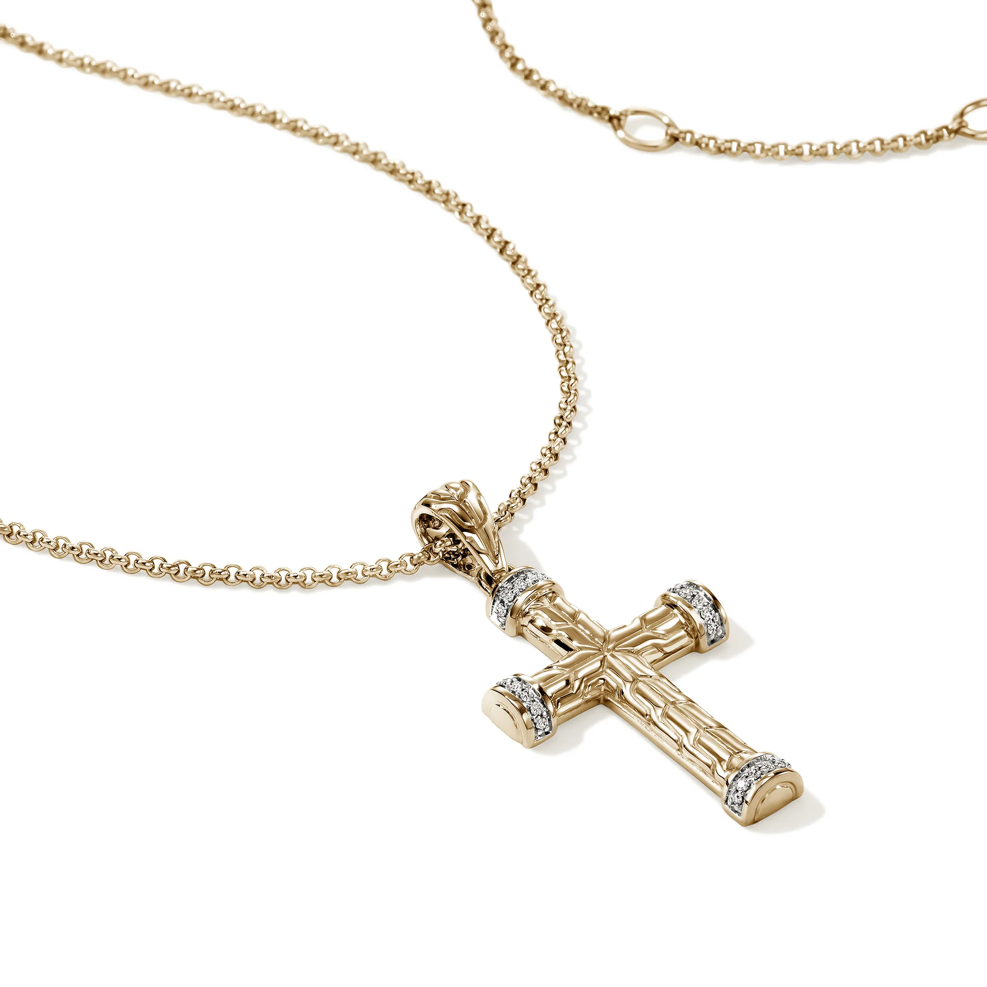 Cross Pendant, Gold, Diamonds|HMGGX906162DI - Image 2