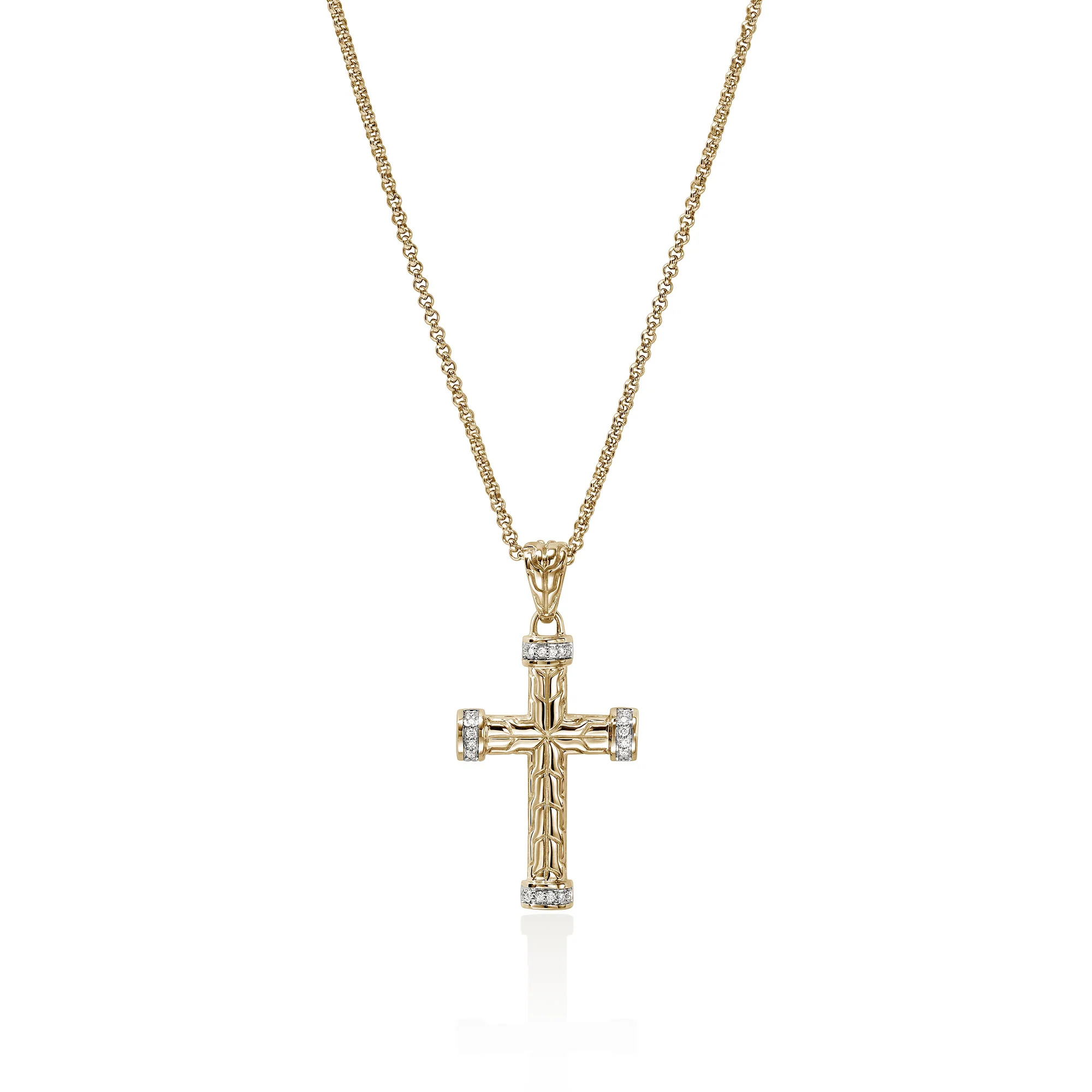 Cross Pendant, Gold, Diamonds|HMGGX906162DI - Image 3