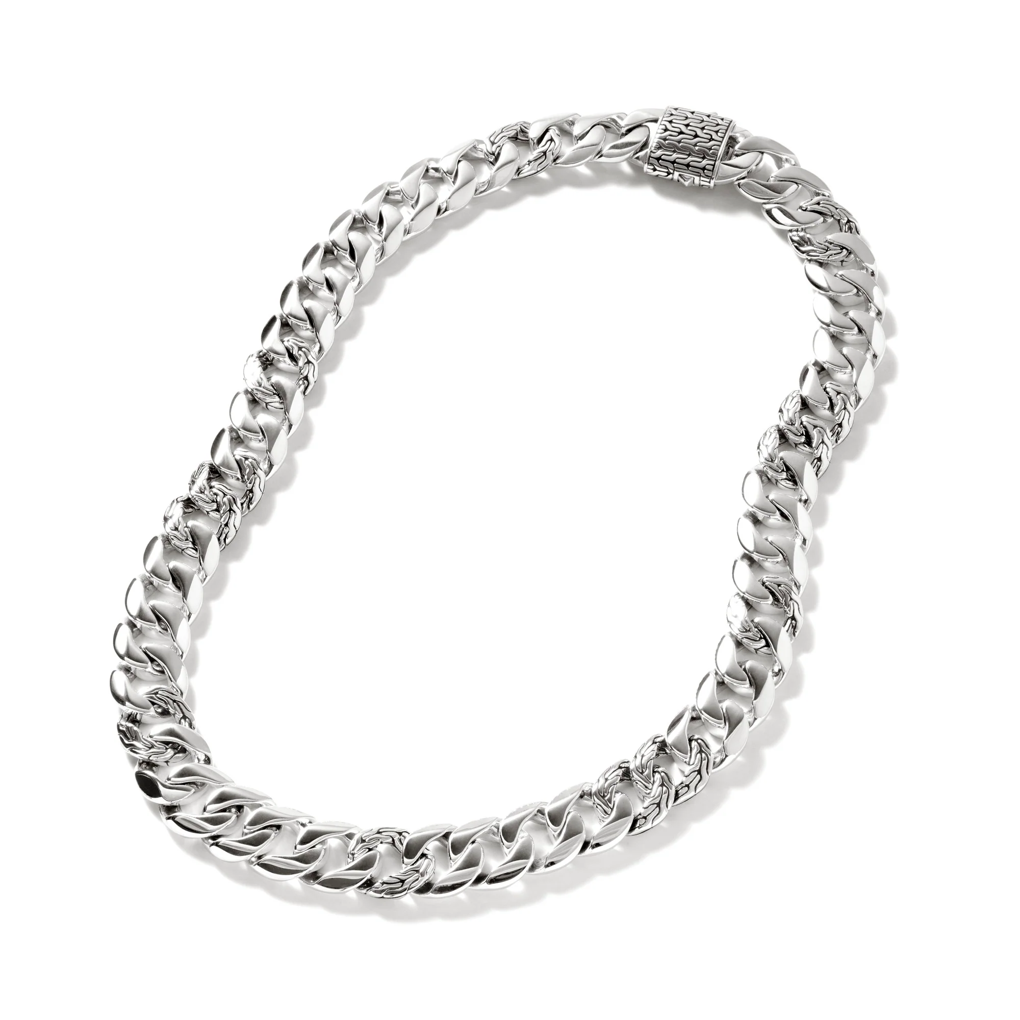Curb Chain Necklace, Sterling Silver, 14MM|NB900803 - Image 5