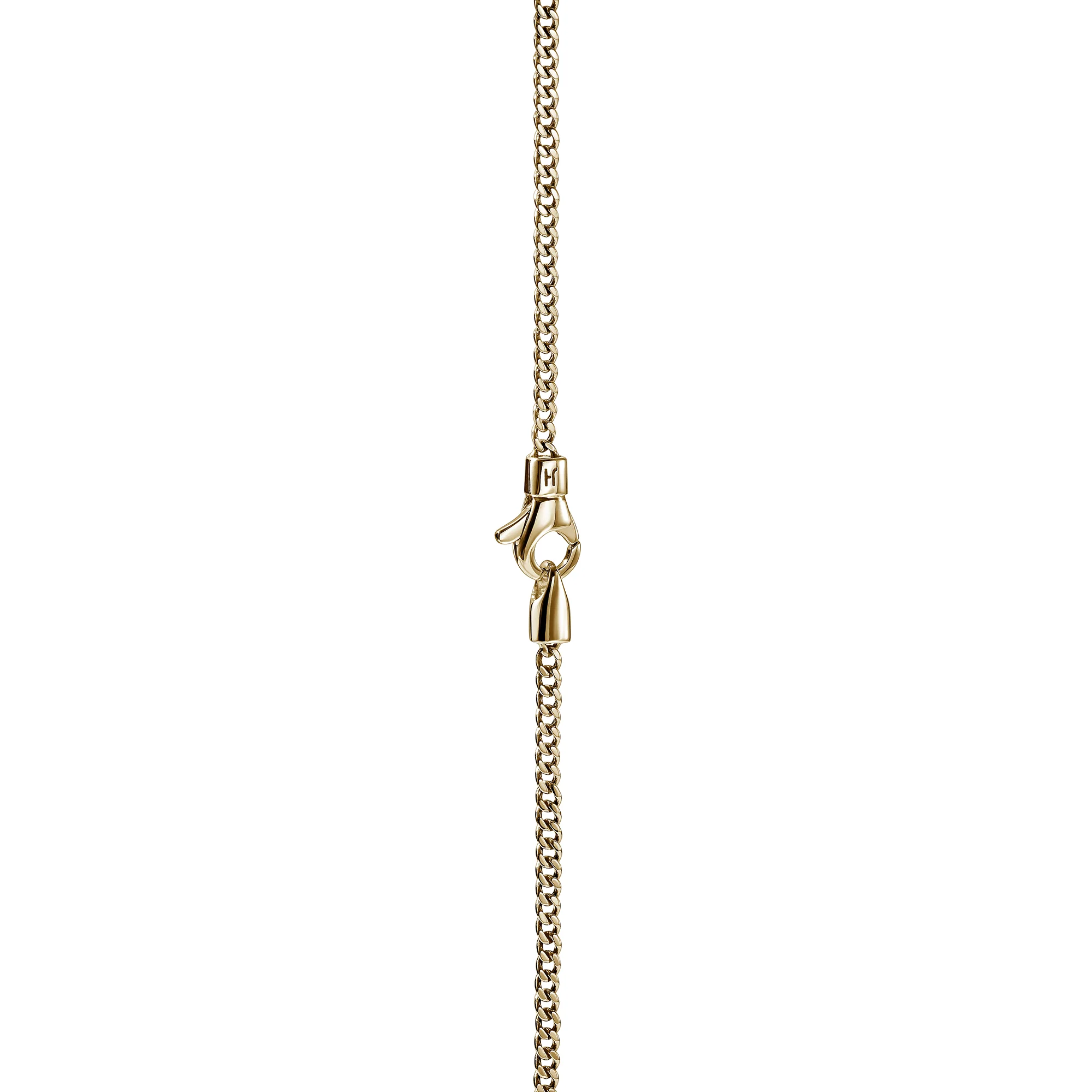 Curb Chain Necklace, Gold, 2.1MM|NMGG98811 - Image 2