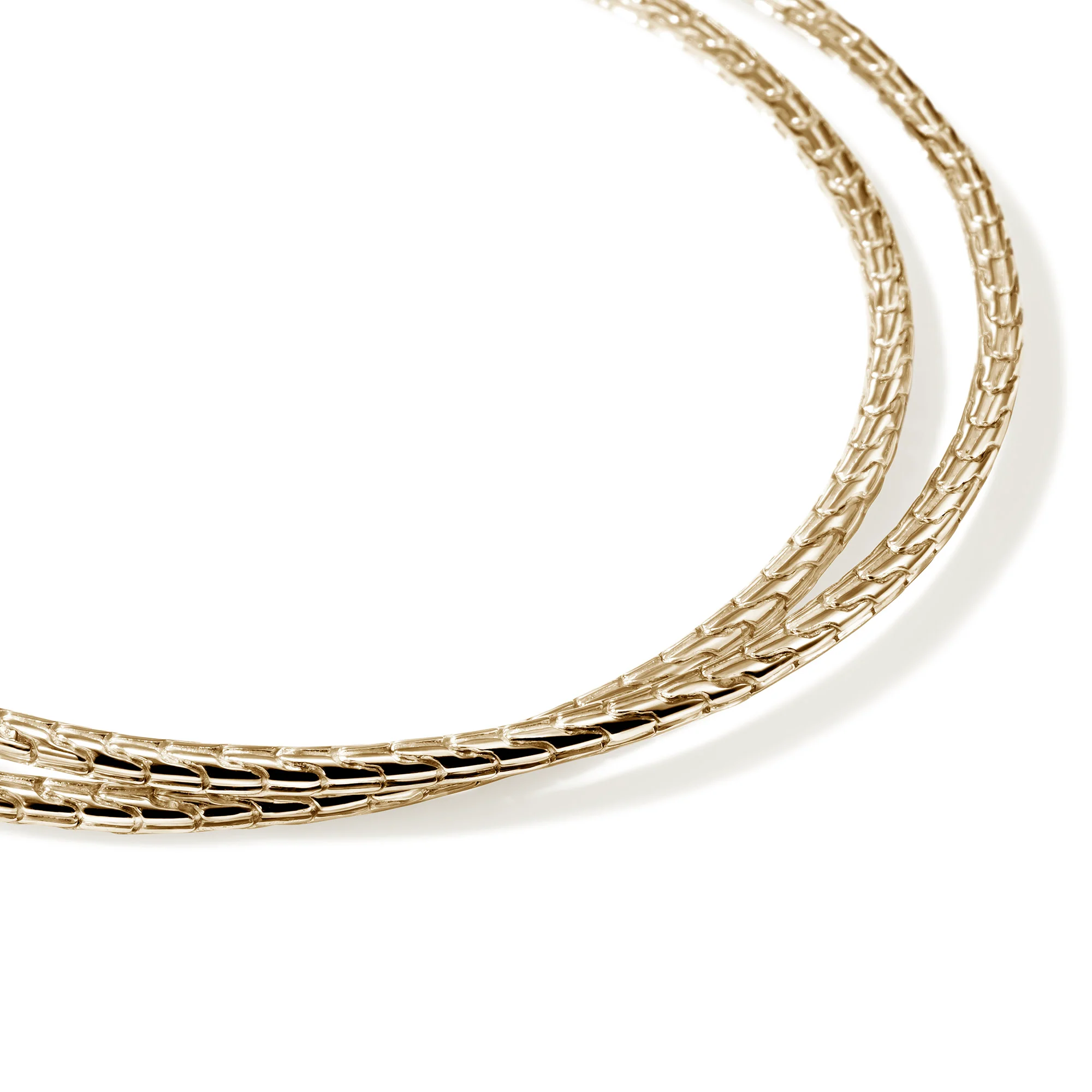 JH Essential Flex Hoop Earrings, Gold, 78.5MM|EGG98926 - Image 2