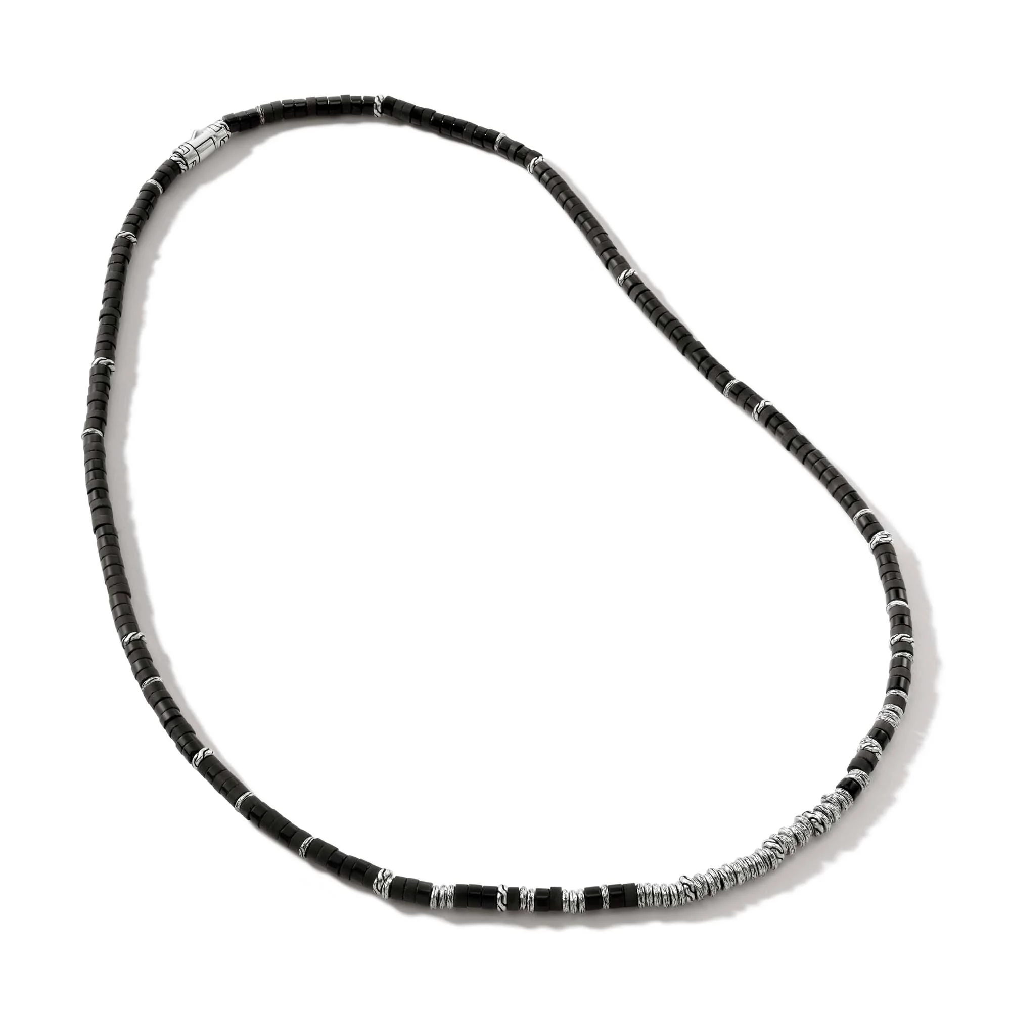 Heishi Necklace, Sterling Silver, Hardstones|NMS900987BON - Image 4
