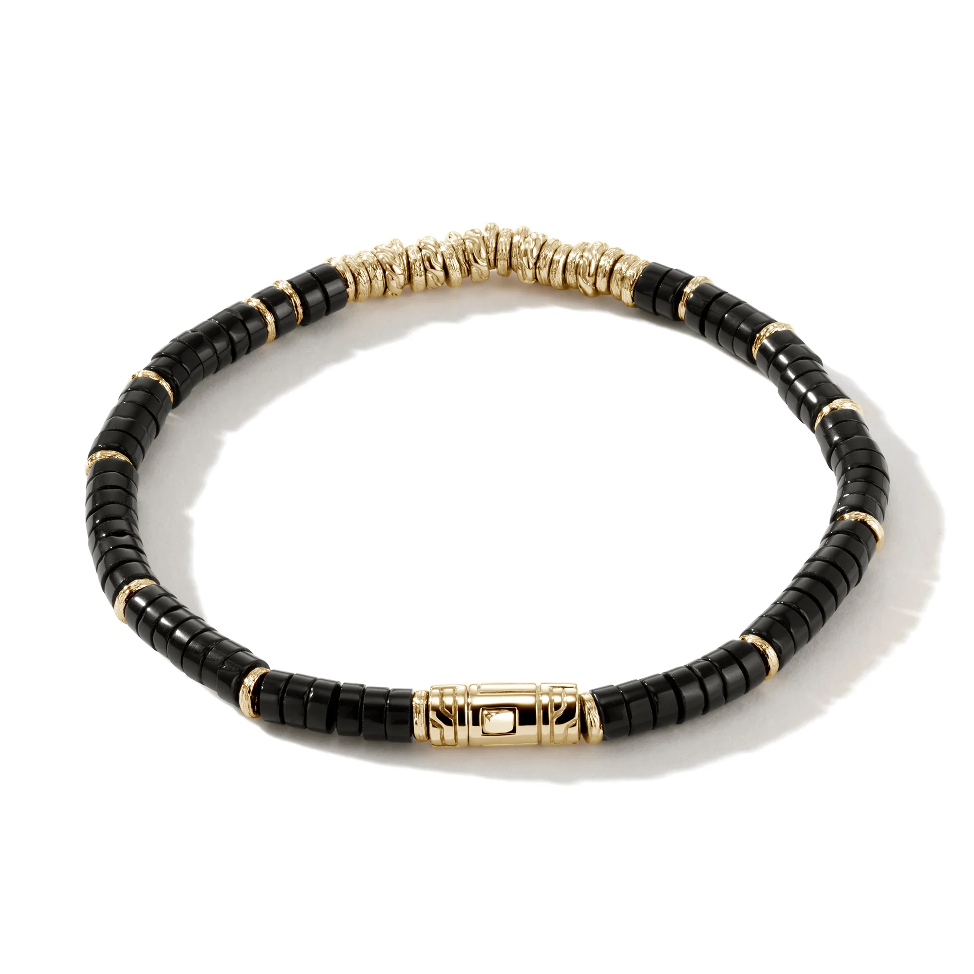 Heishi Bracelet, Gold, Hardstones|BUGGS900984BON - Image 3