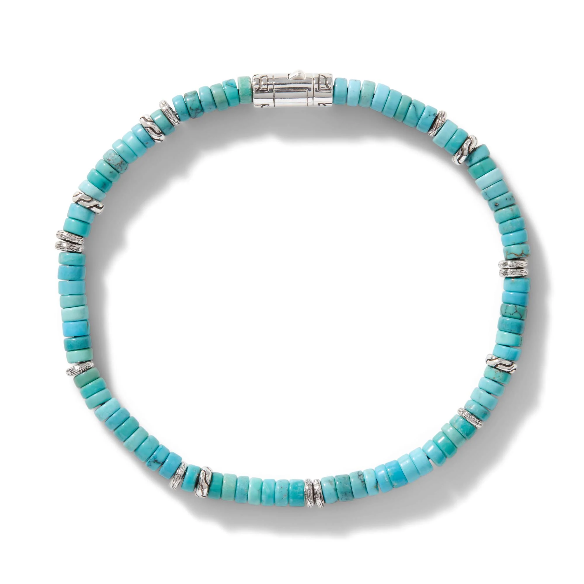 Heishi Bracelet, Sterling Silver, Hardstones|BUS900698TQ - Image 5