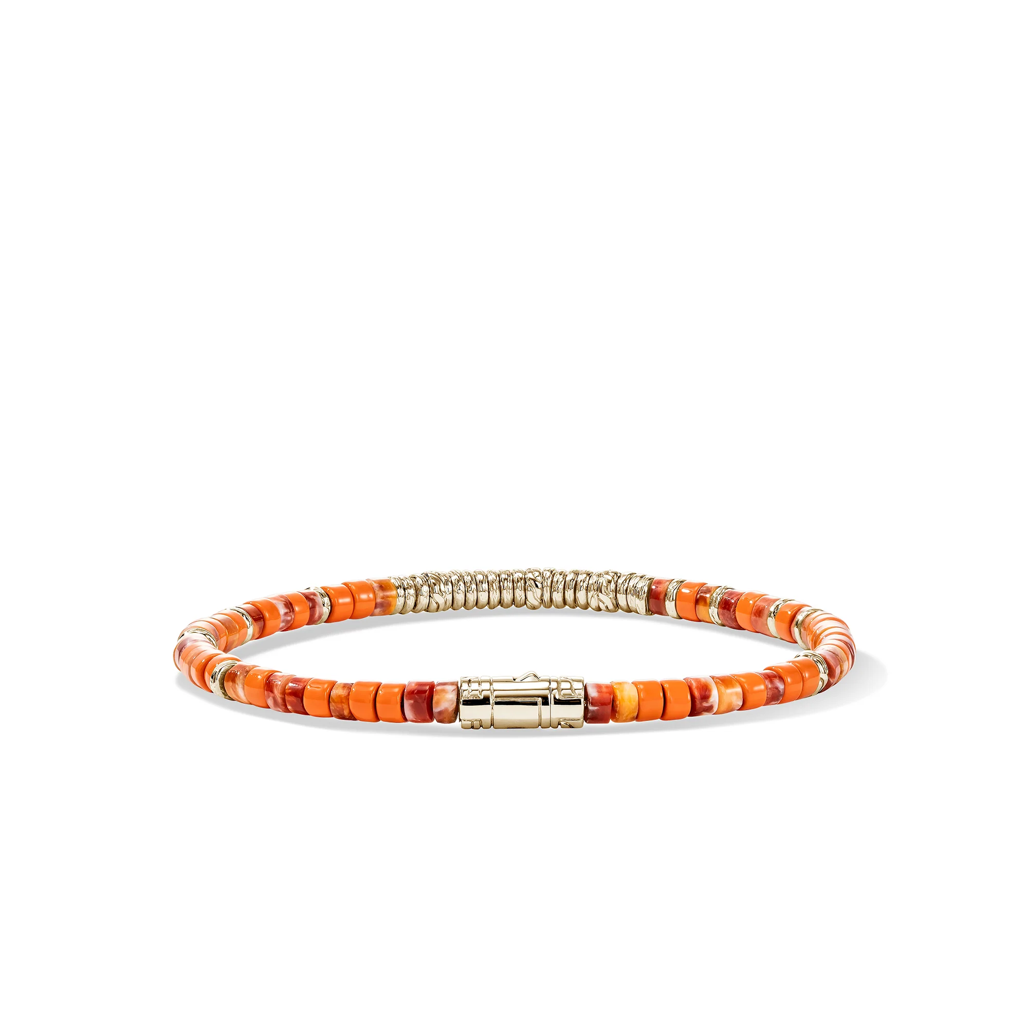 Heishi Bracelet, Gold, Sterling Silver|BUZZS290121OROYS - Image 4