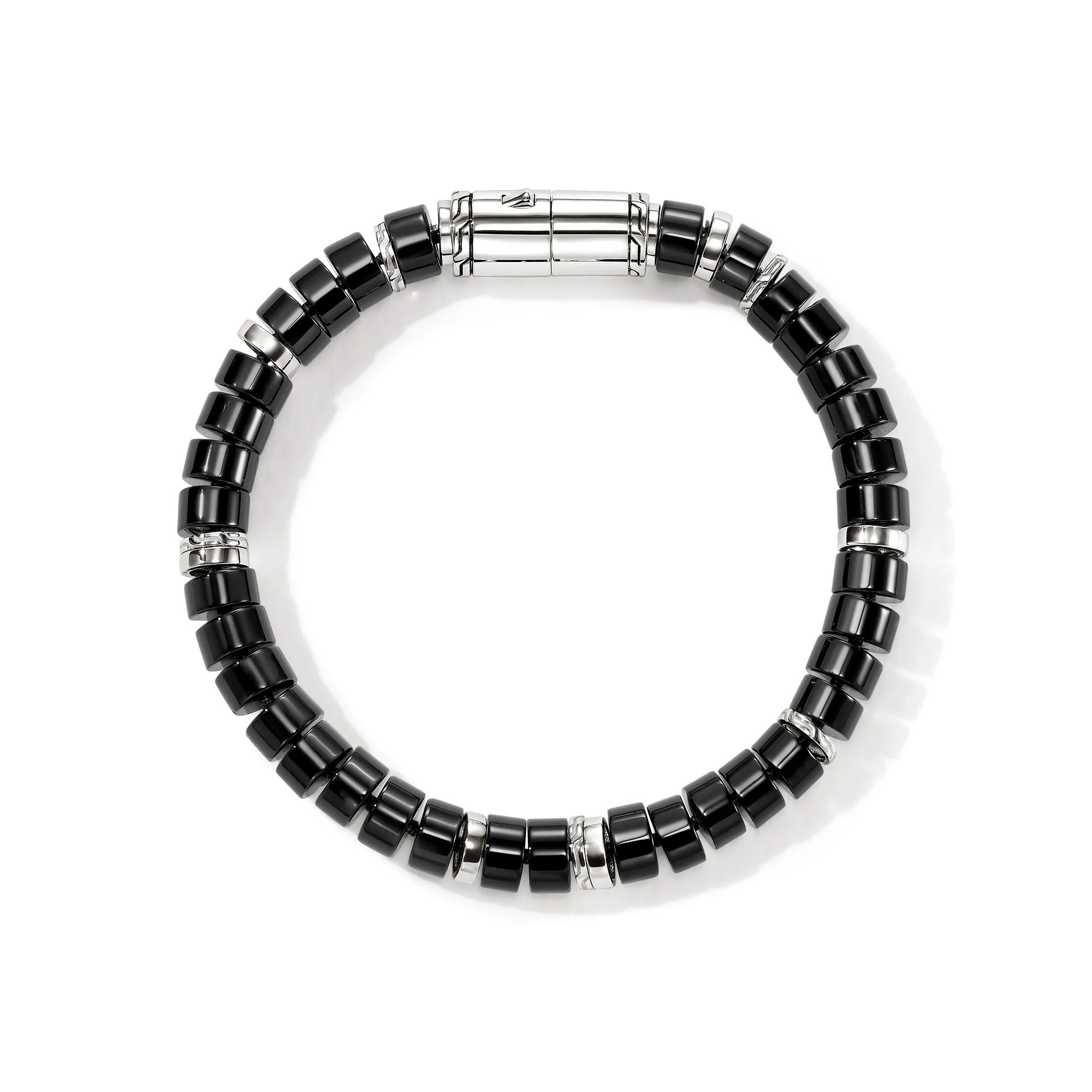 Heishi Bracelet, Sterling Silver, Black Onyx, 8MM|BUS290131BON - Image 3