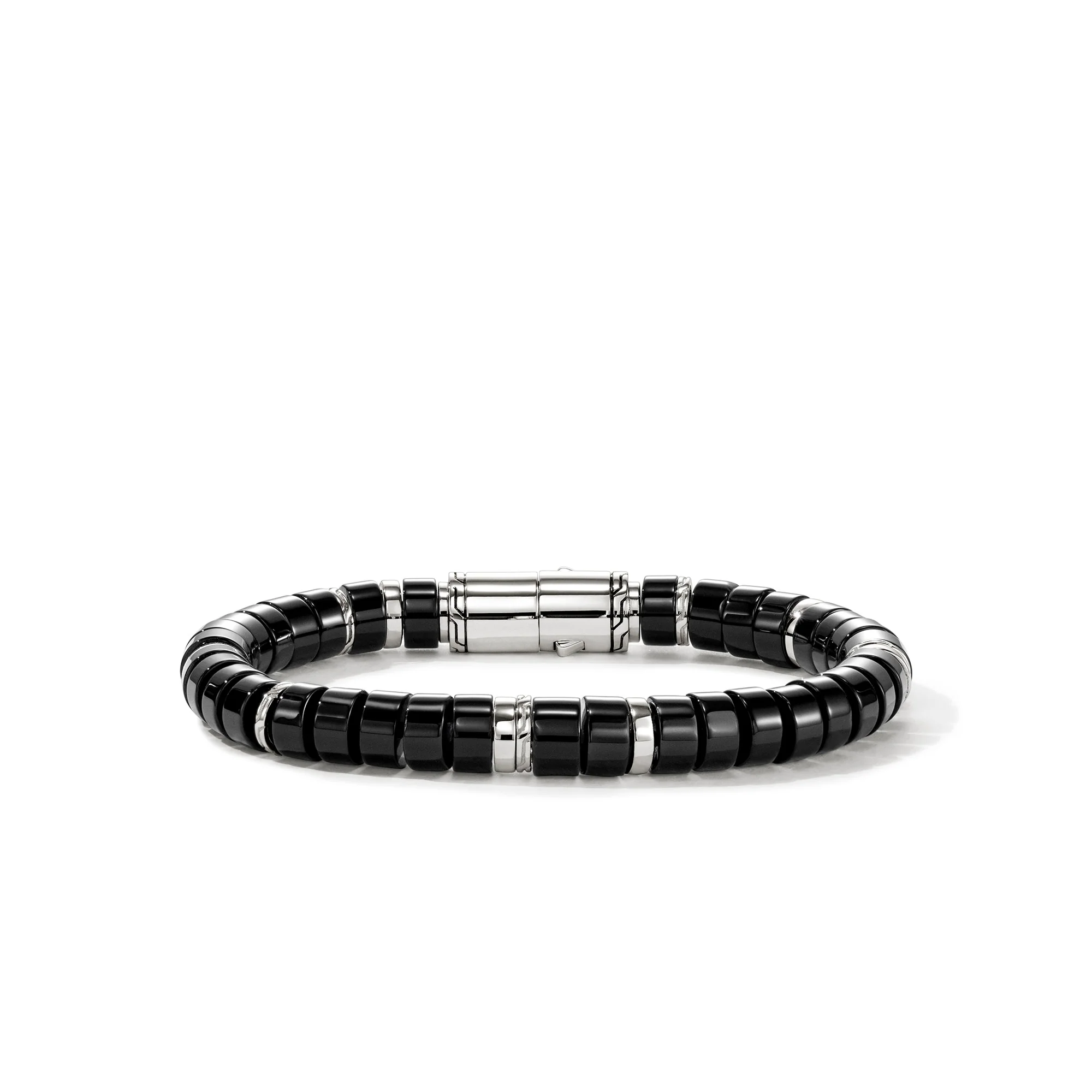Heishi Bracelet, Sterling Silver, Black Onyx, 8MM|BUS290131BON - Image 4