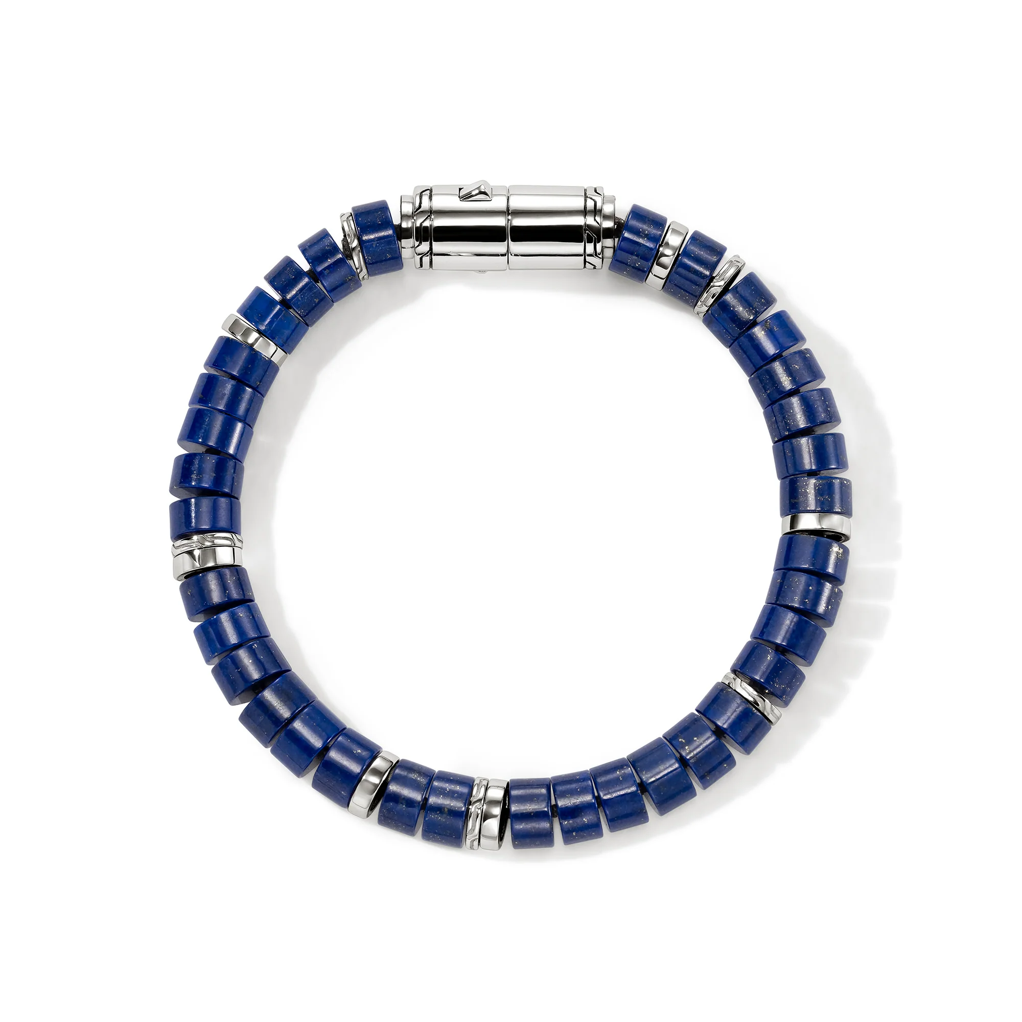 Heishi Bracelet, Sterling Silver, Lapis Lazuli, 8MM|BUS290131LPZ - Image 3