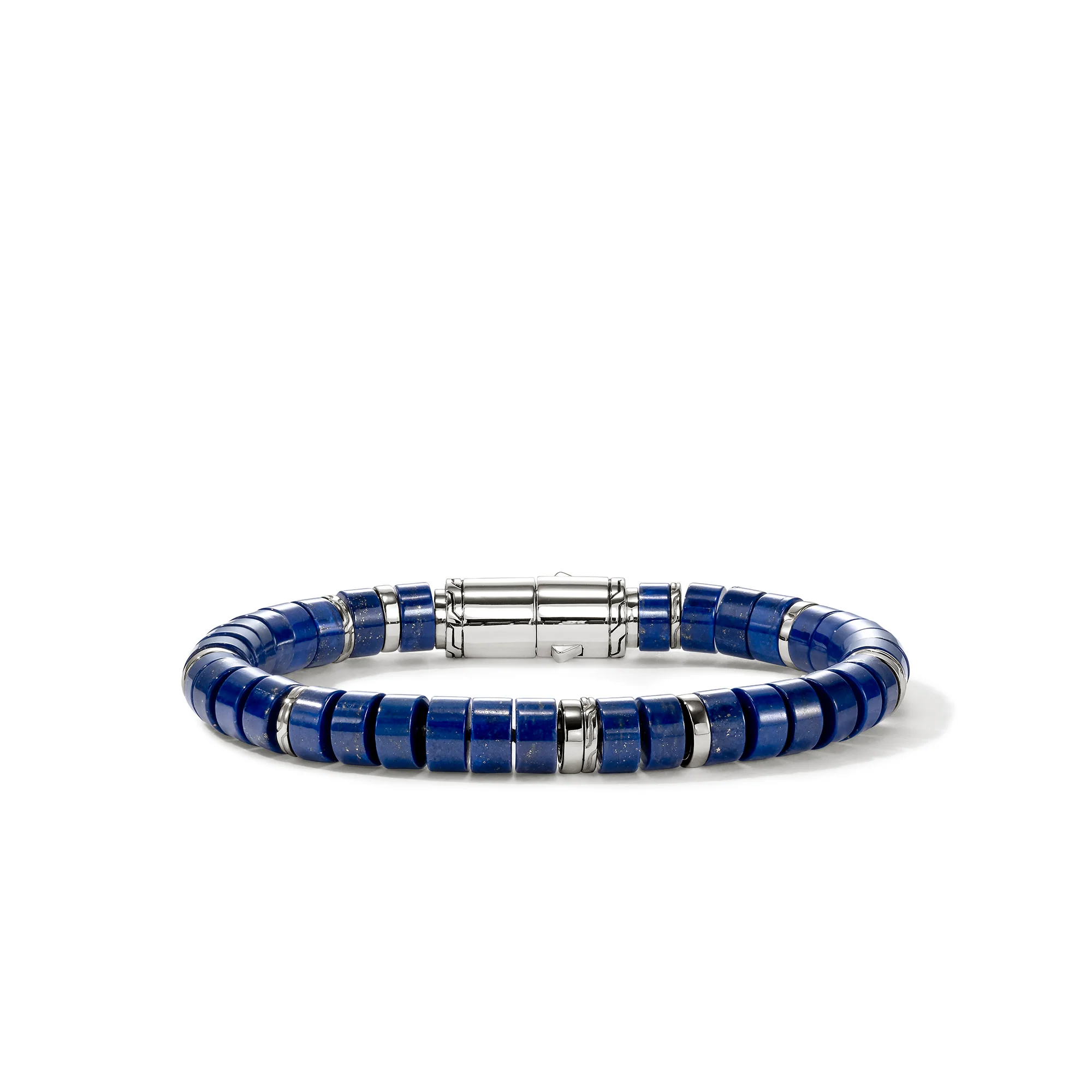 Heishi Bracelet, Sterling Silver, Lapis Lazuli, 8MM|BUS290131LPZ - Image 4