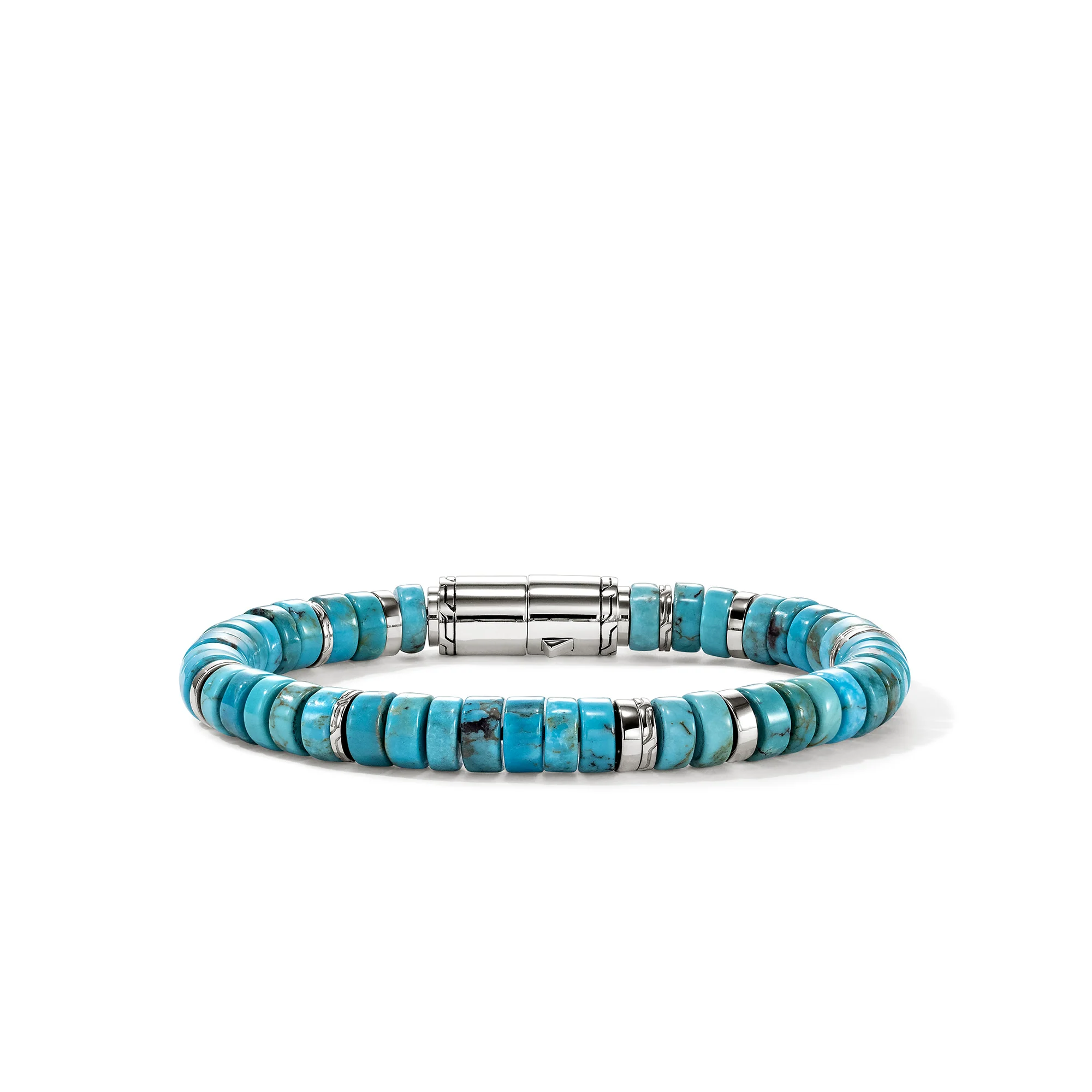 Heishi Bracelet, Sterling Silver, Turquoise, 8MM|BUS290131TQ - Image 4