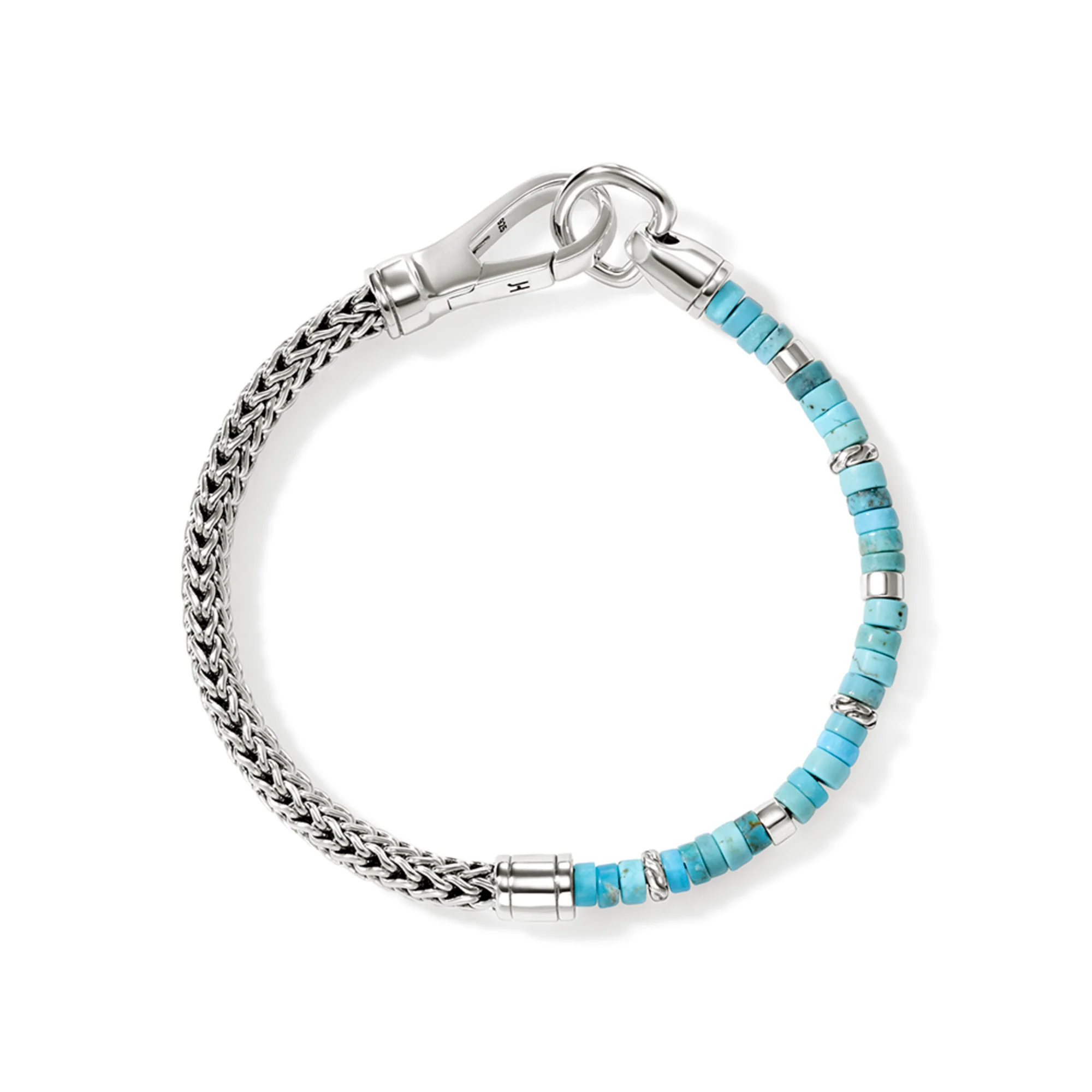 Heishi Chain Bracelet, Sterling Silver, Hardstones|BUS9012521TQ - Image 5