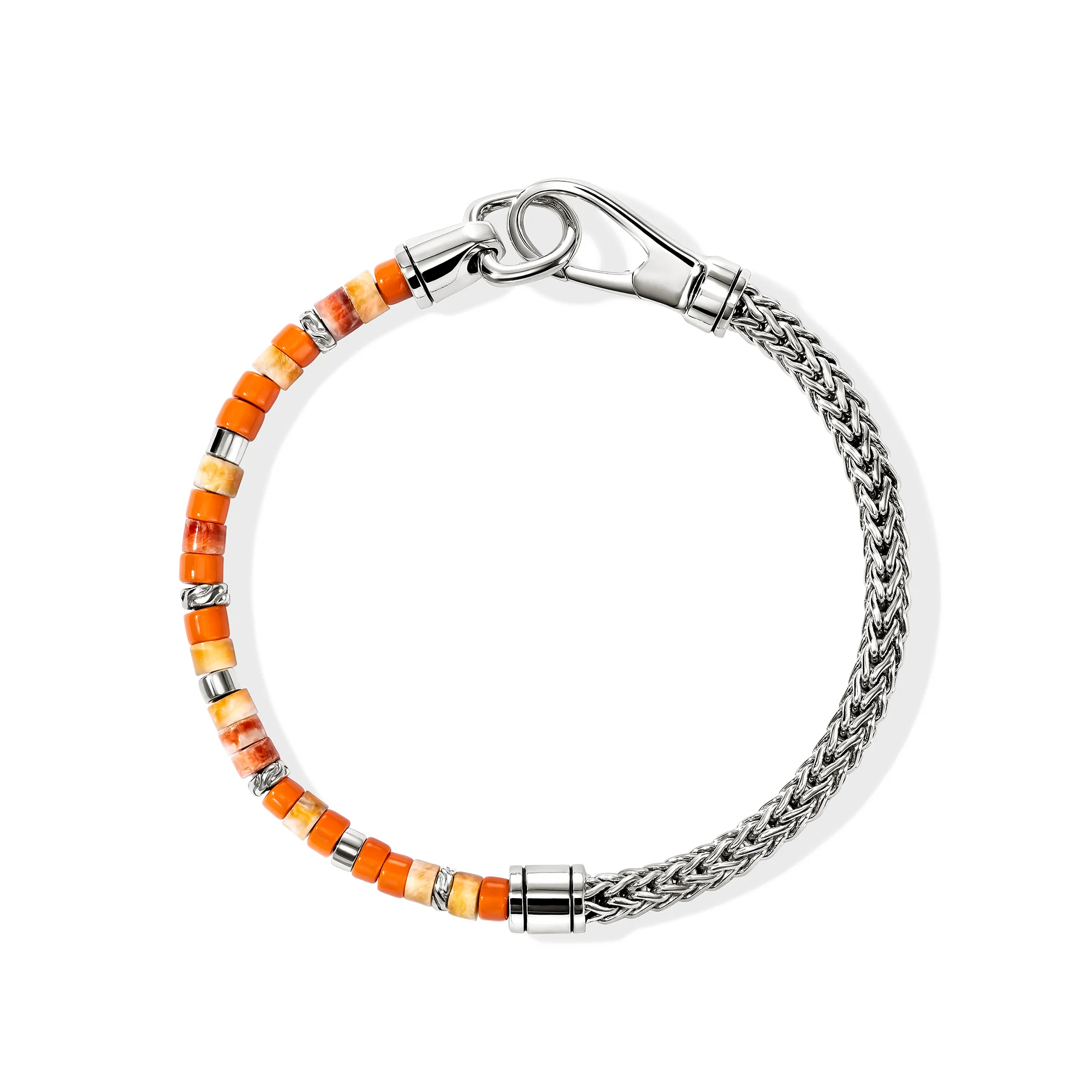 Heishi Chain Bracelet, Sterling Silver|BUS290091OROYS - Image 3
