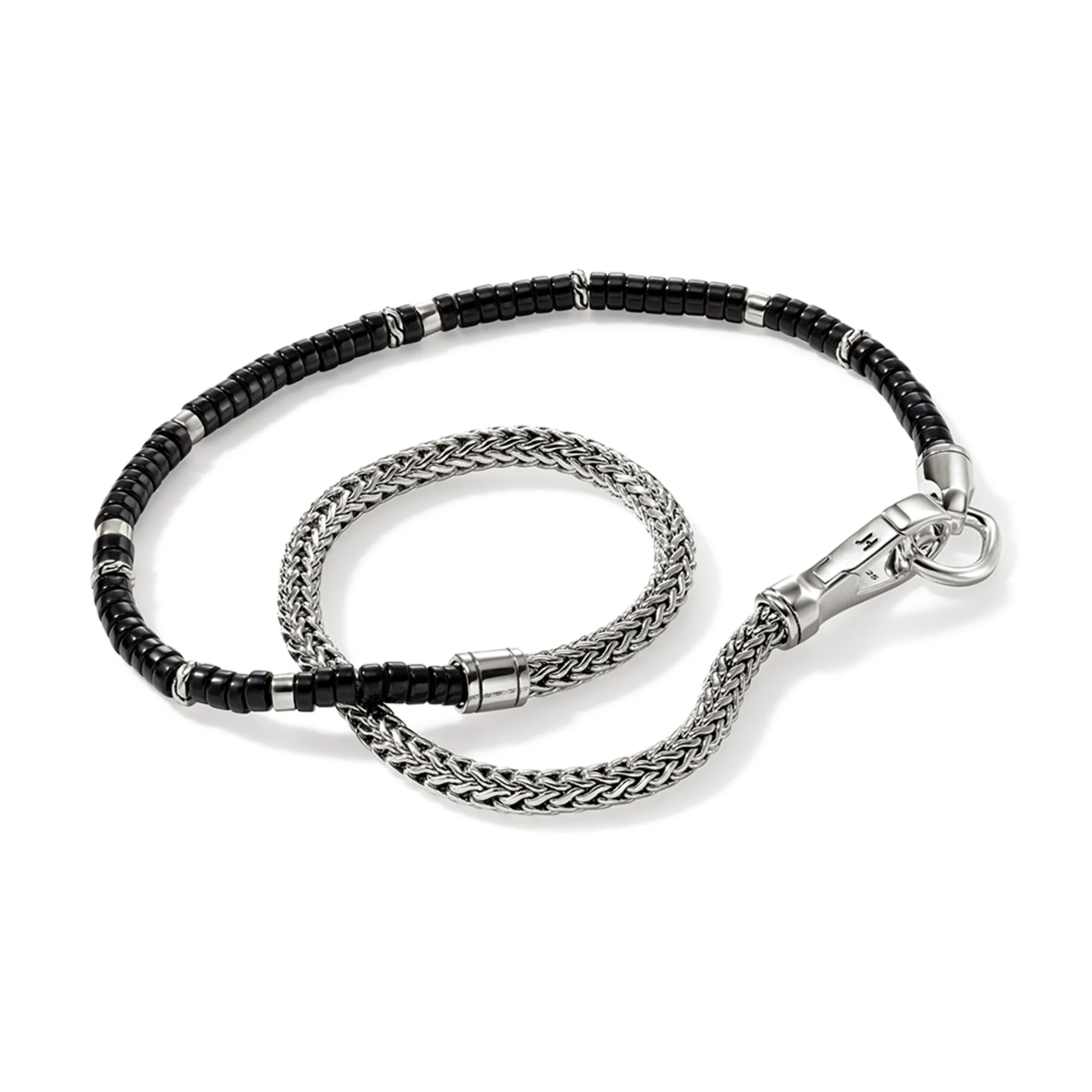 Heishi Chain Wrap, Sterling Silver, Hardstones|BUS9012551BON - Image 3