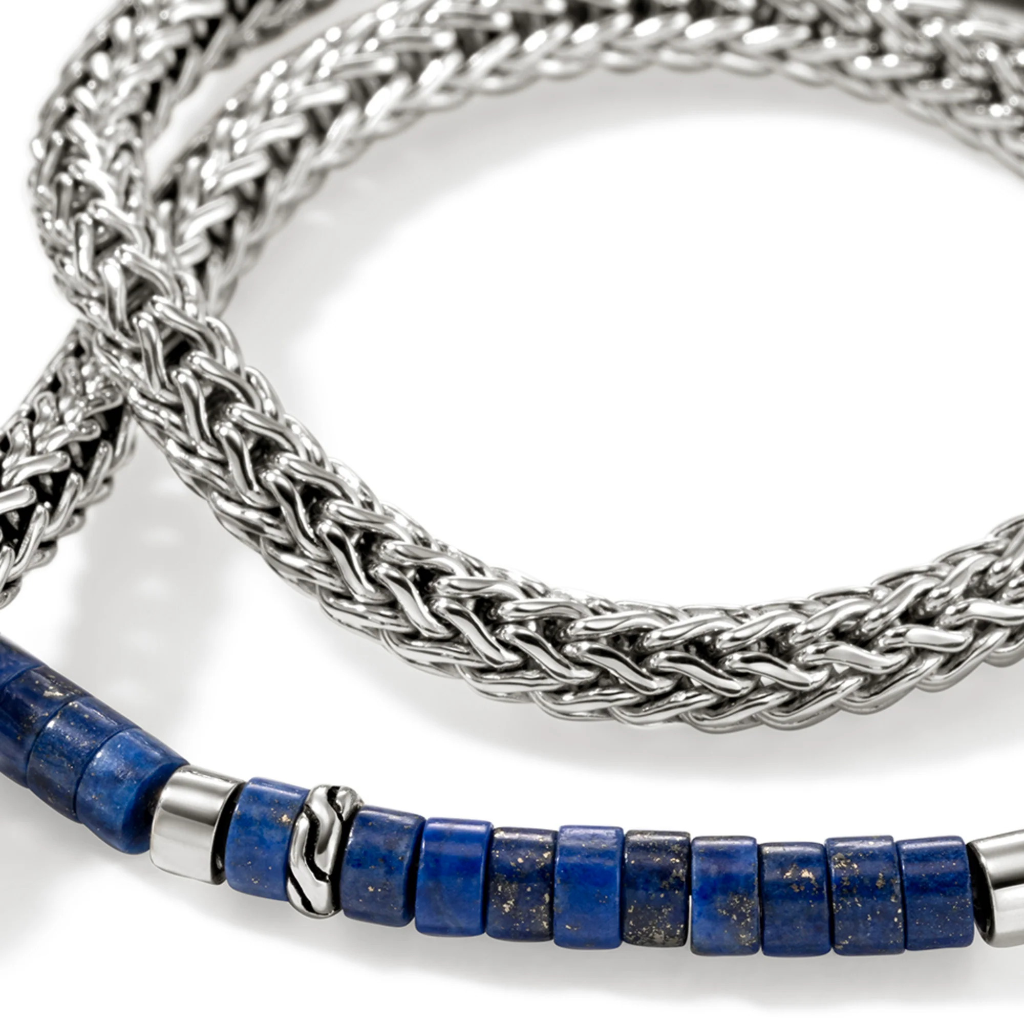 Heishi Chain Wrap, Sterling Silver, Hardstones|BUS9012551LPZ - Image 2