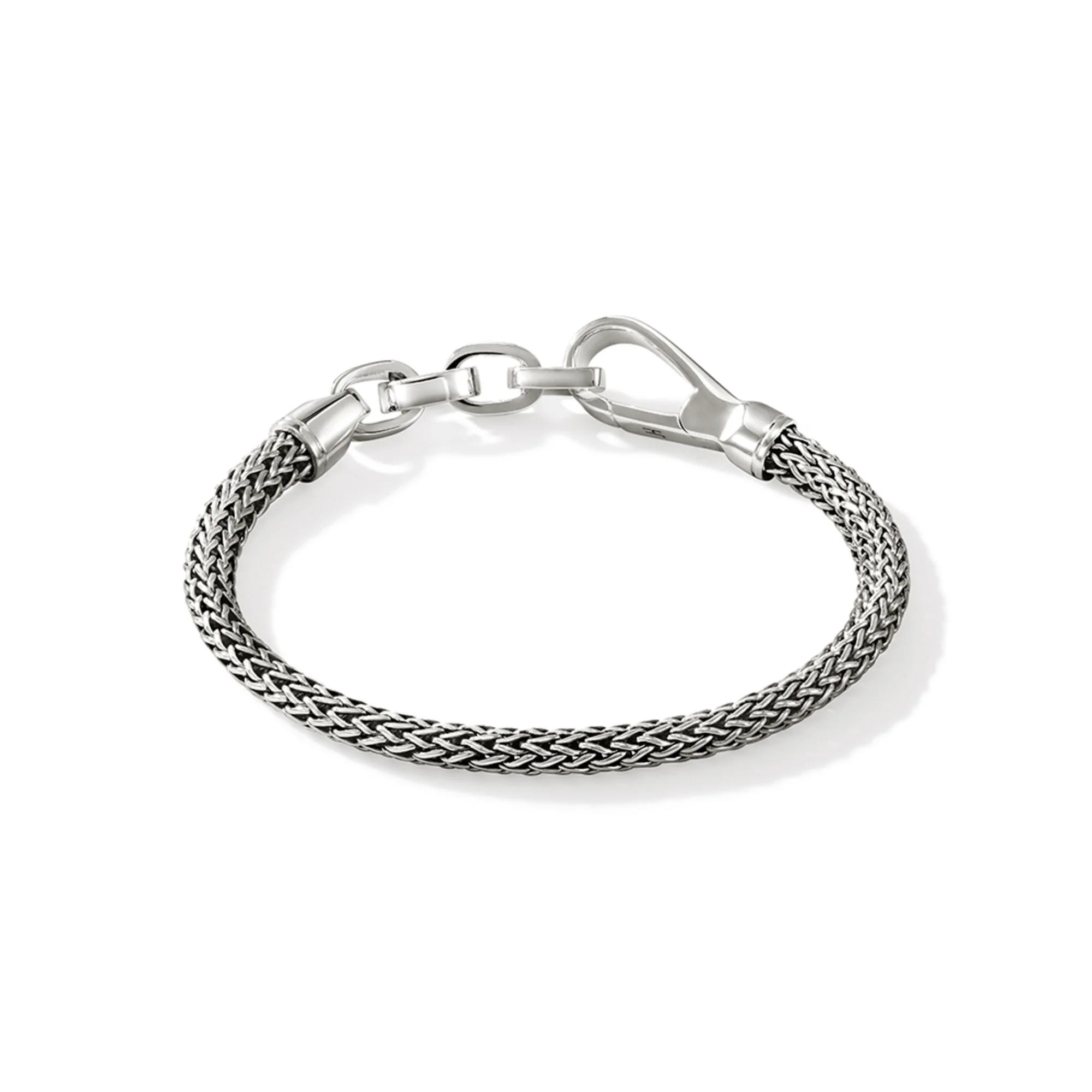 Hook Clasp Bracelet, Sterling Silver, 5MM|BU901240 - Image 4