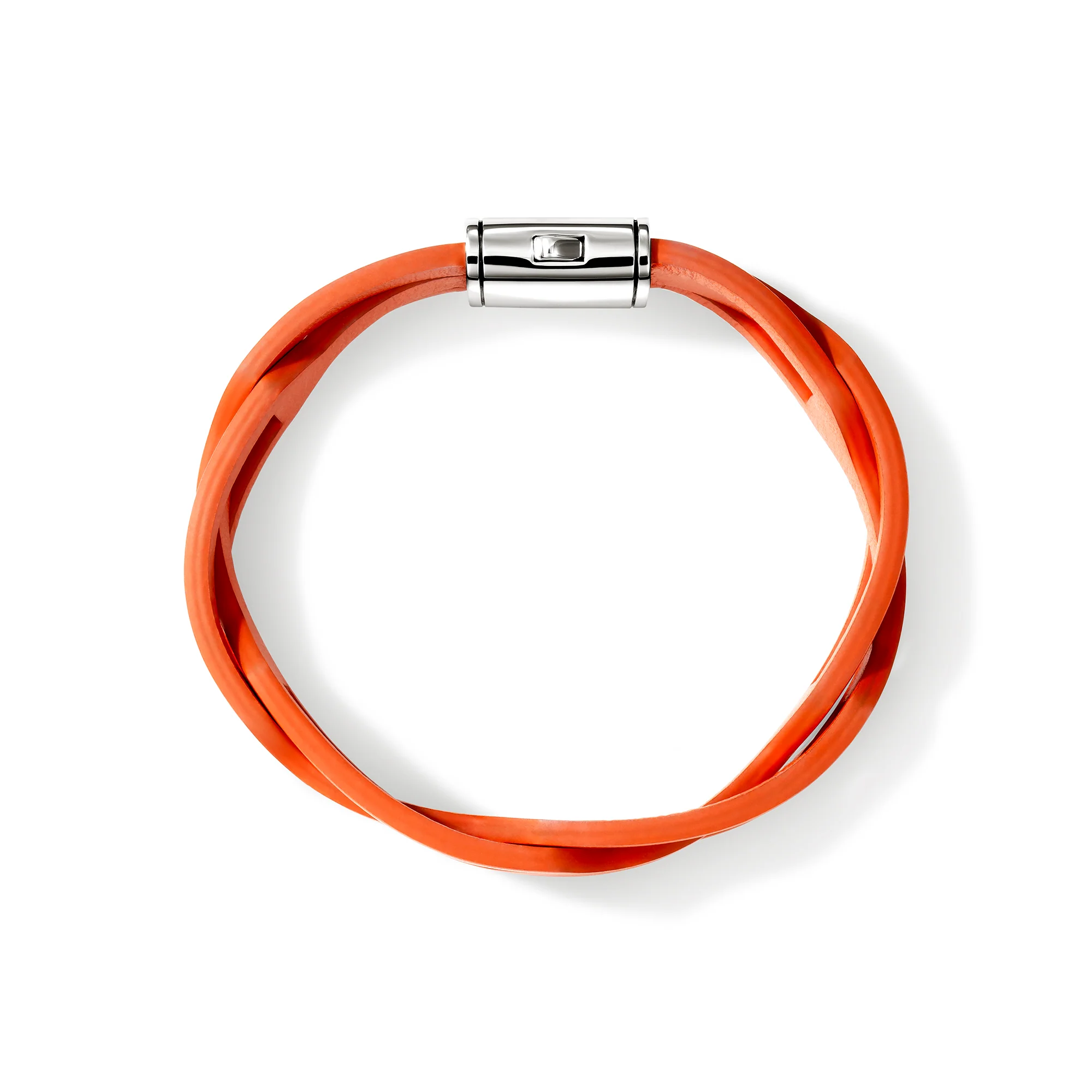 Icon 50 Bracelet, Sterling Silver, Leather|BU98744OR - Image 4
