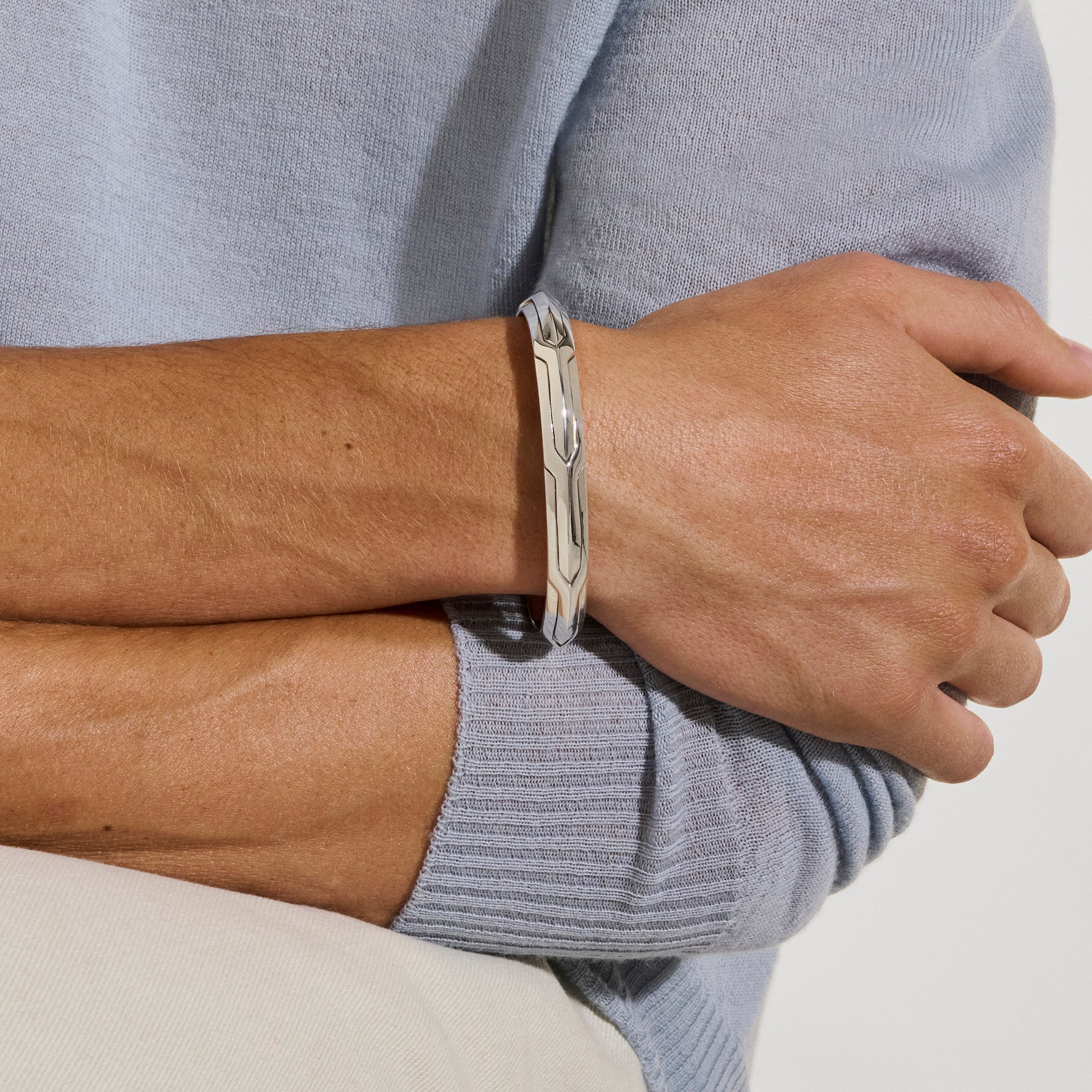 Icon 50 Cuff, Sterling Silver|CM98739 - Image 6