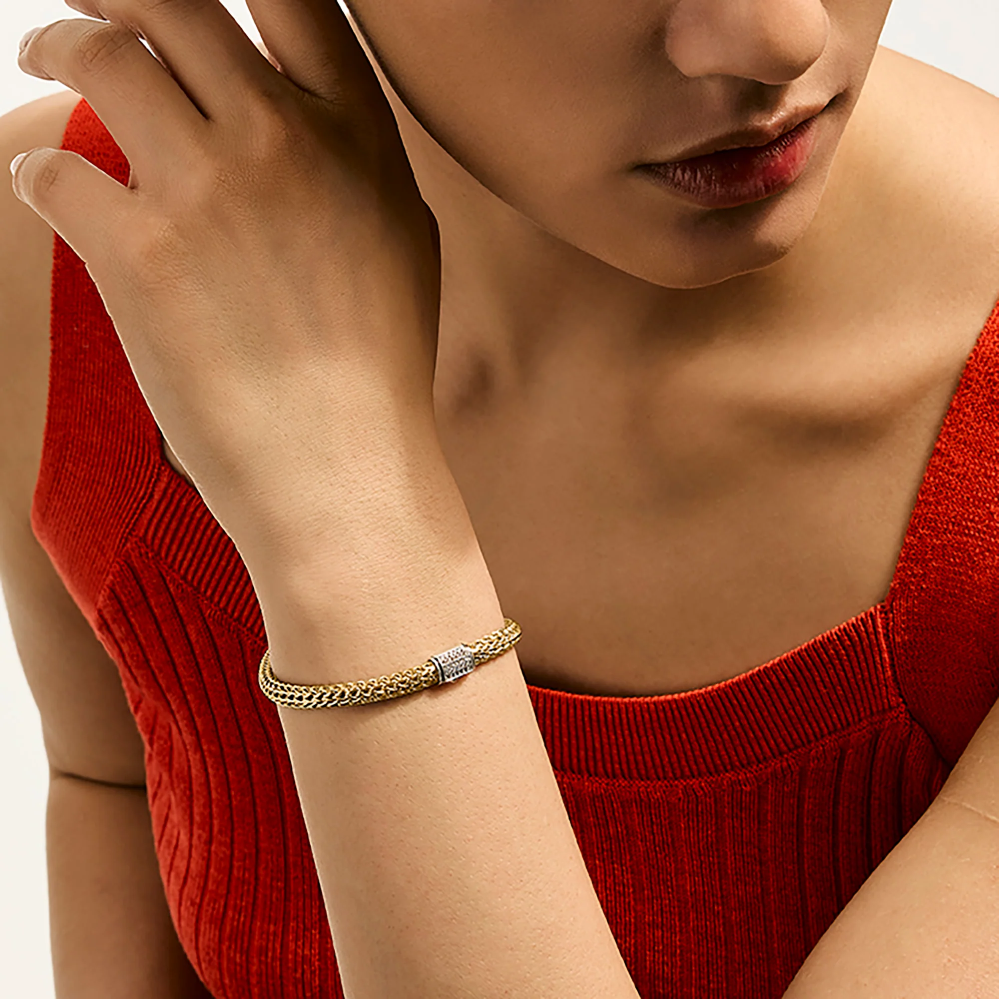 Icon Bracelet, Gold, Diamonds, 5MM|BUGGX9900962DI - Image 6