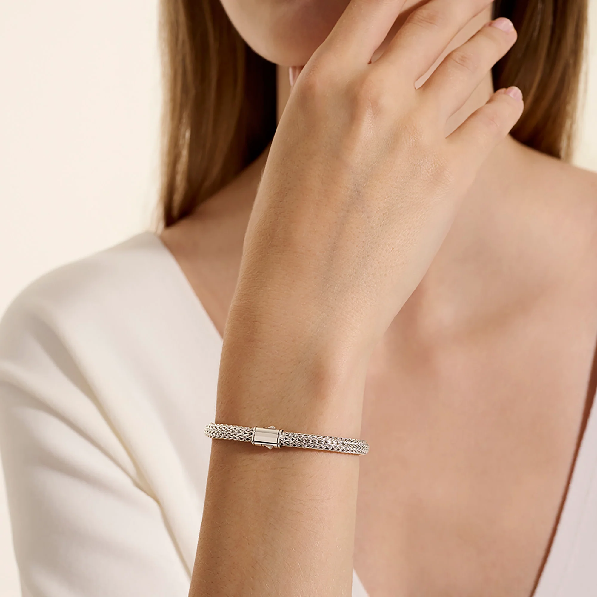 Icon Bracelet, Reversible, Gold, Sterling Silver, 5MM|BUZZ990096RV - Image 7