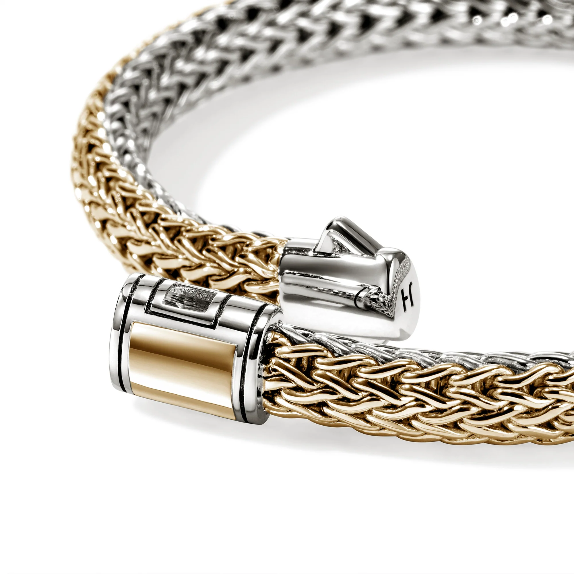 Icon Bracelet, Reversible, Gold, Sterling Silver, 6.5MM|BUZZ990904RV - Image 2