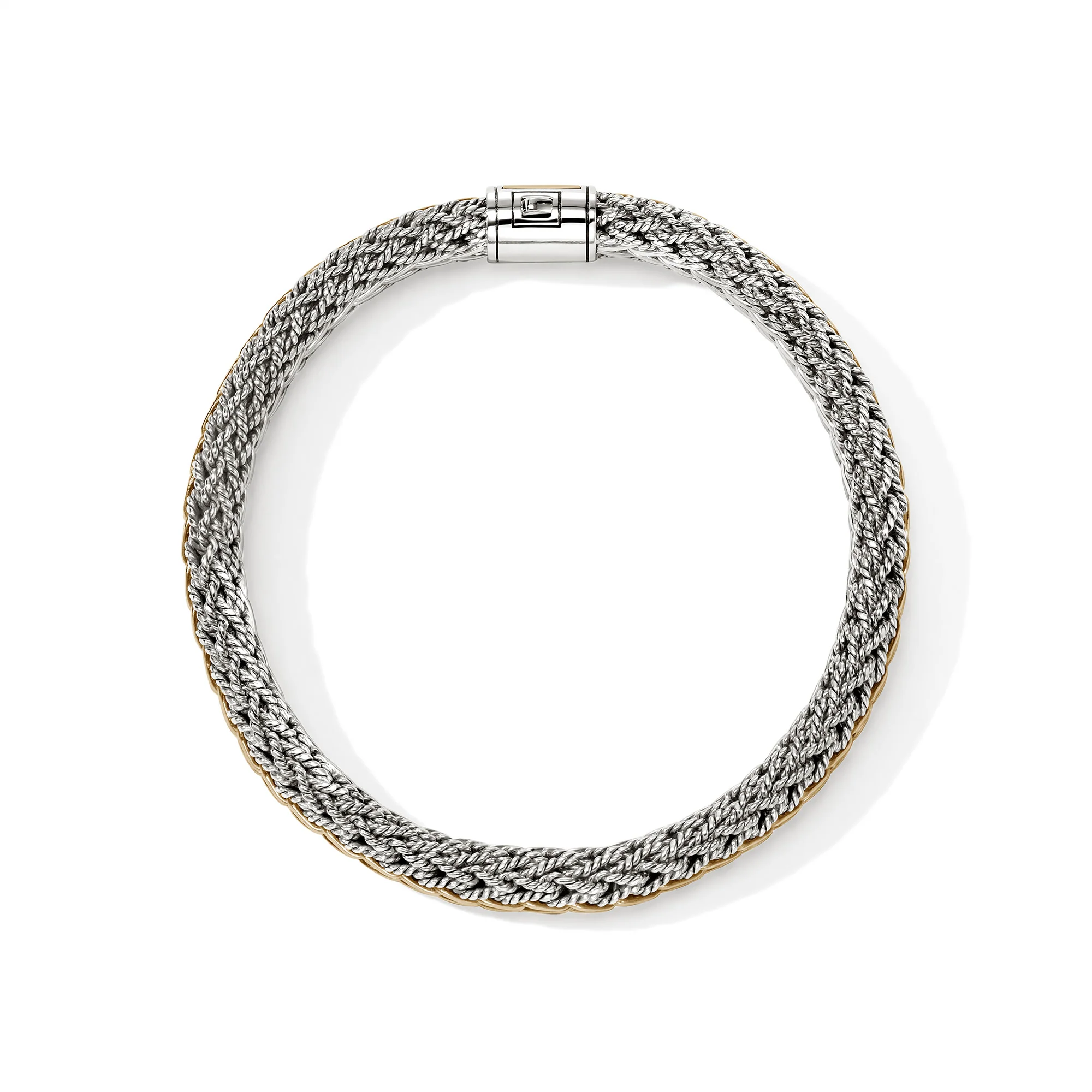 Icon Bracelet, Reversible, Gold, Sterling Silver, 8MM|BUZZ990401RV - Image 3