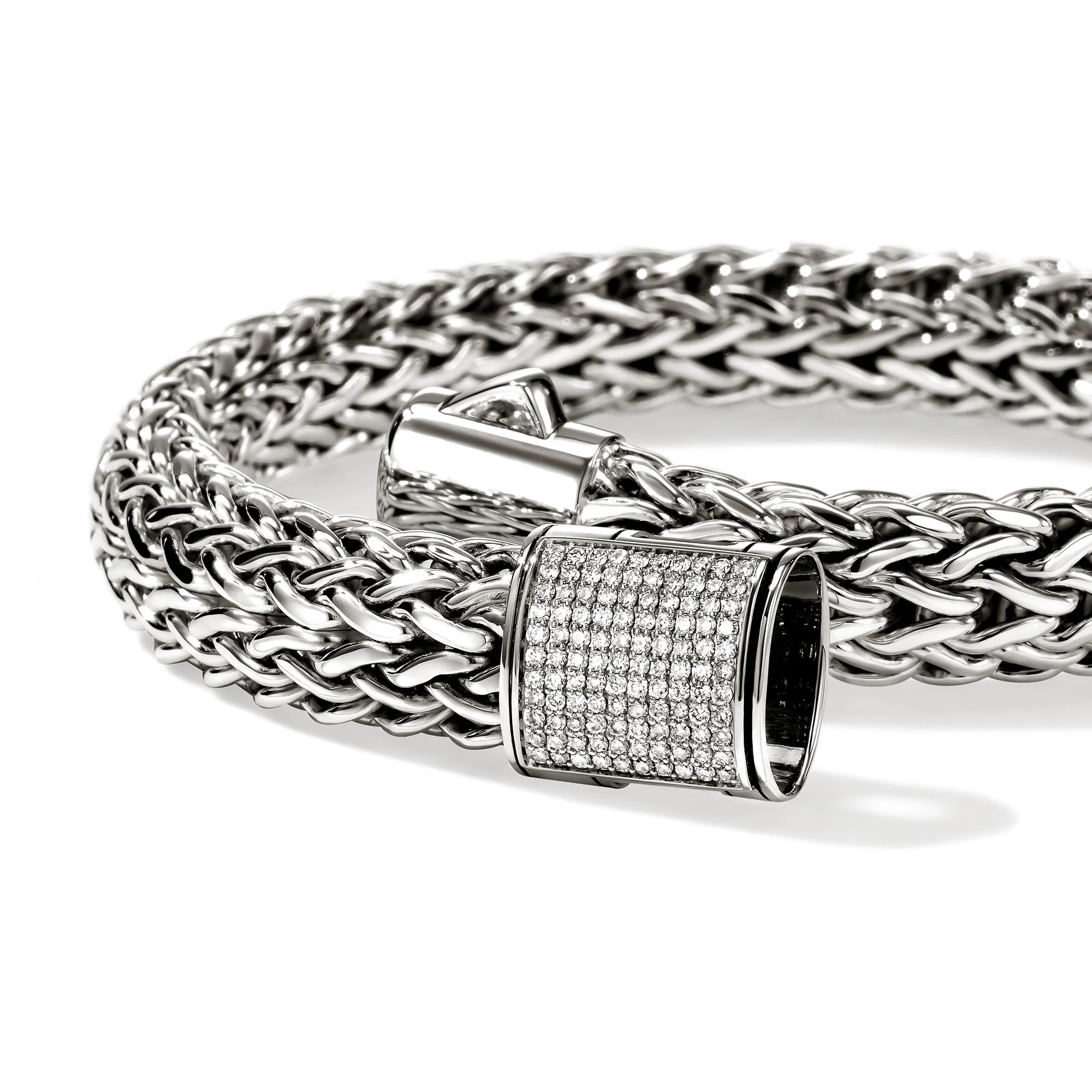 Icon Bracelet, Sterling Silver, Diamonds, 10.5MM|BUP9994042DI - Image 2