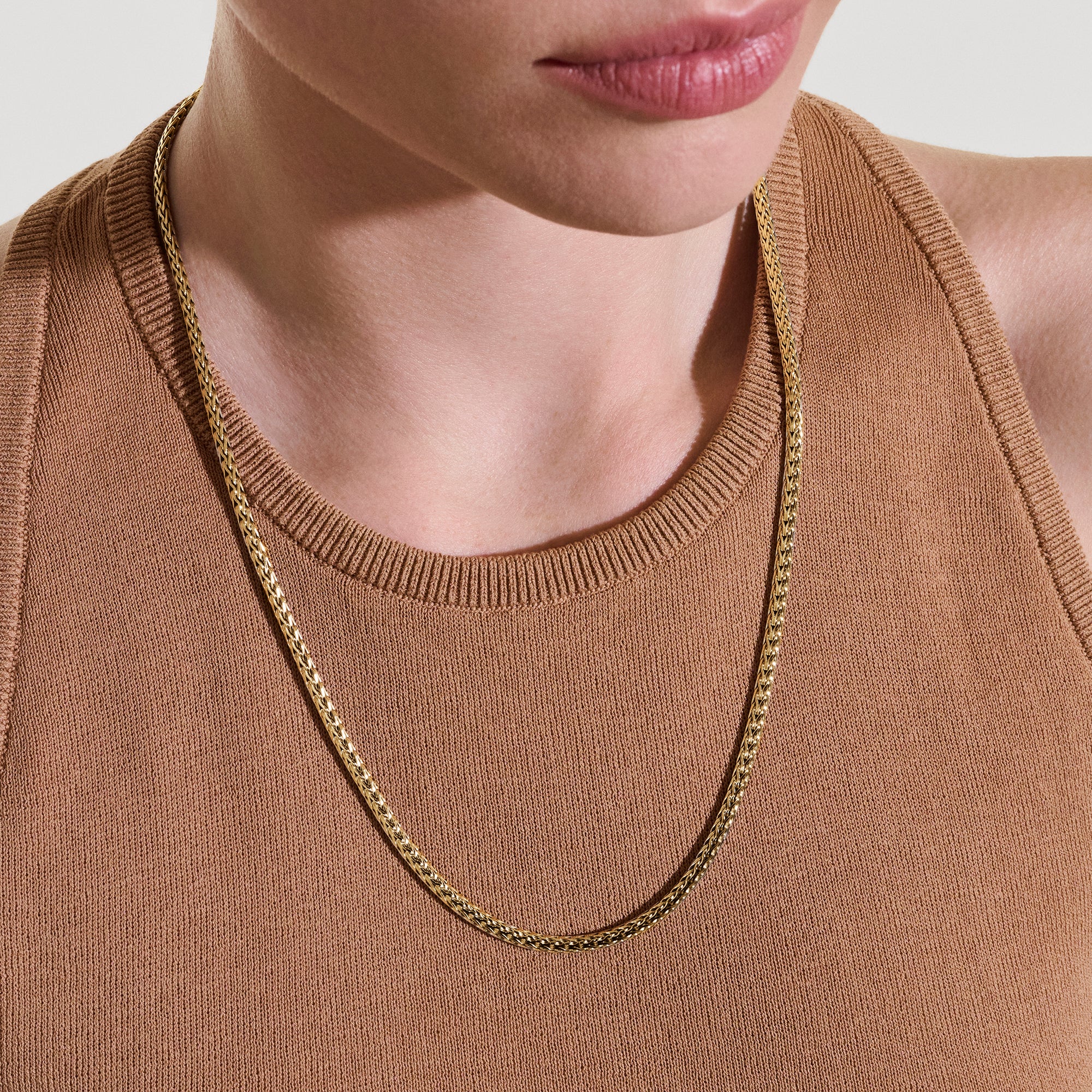 Icon Mini Necklace, Gold, 3.5MM|NMGG98893 - Image 4
