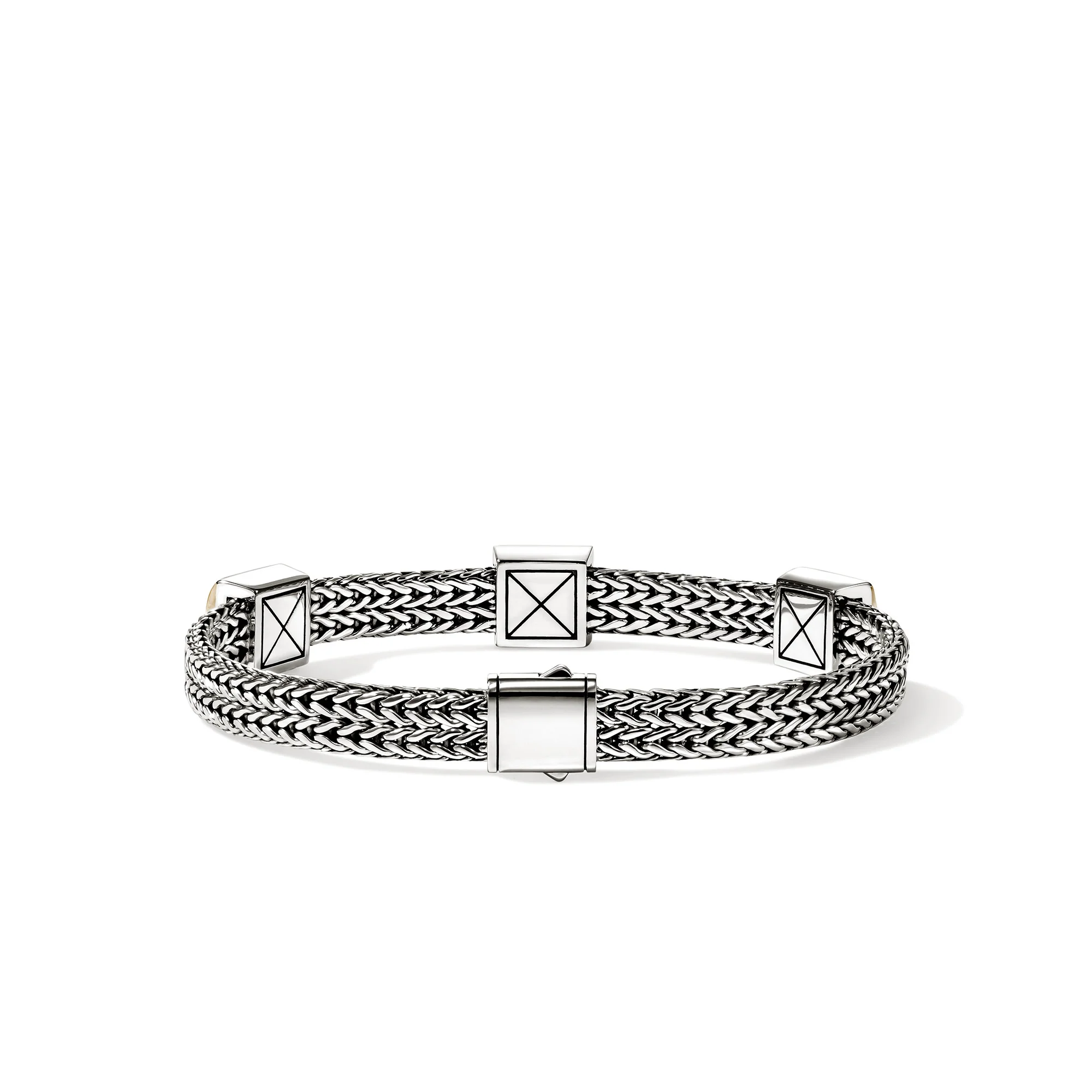 Icon Stud Bracelet, Gold, Sterling Silver, 6MM|BUZZ98995 - Image 4