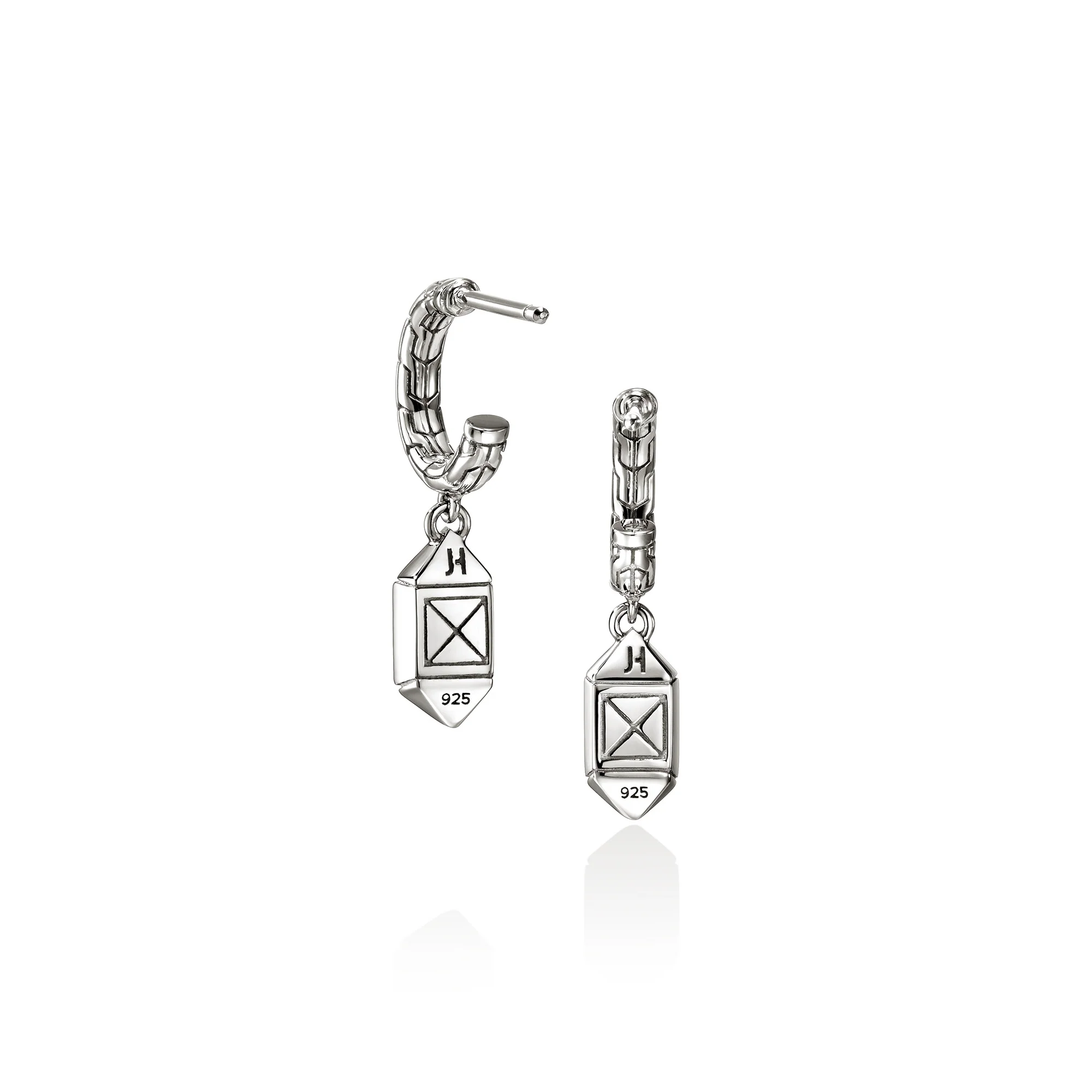 Icon Stud Earrings, Sterling Silver, Diamonds, 5MM|EBP972092DI - Image 3