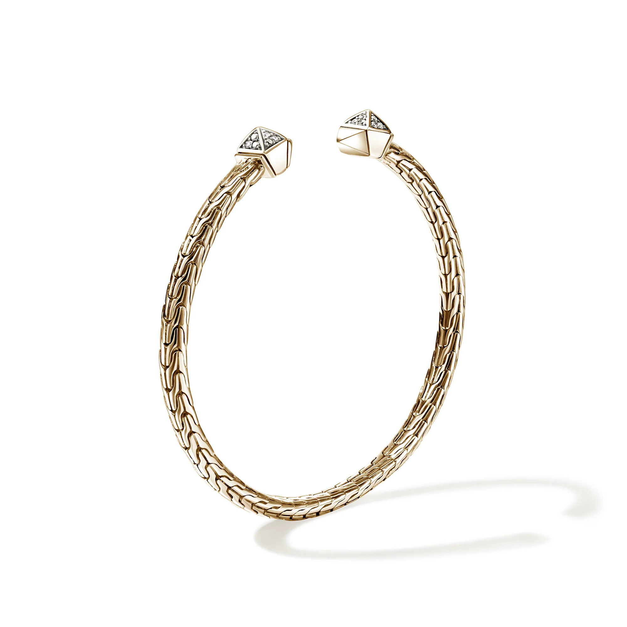 Icon Stud Flex Cuff, Gold, Diamonds|CGGX989982DI - Image 3