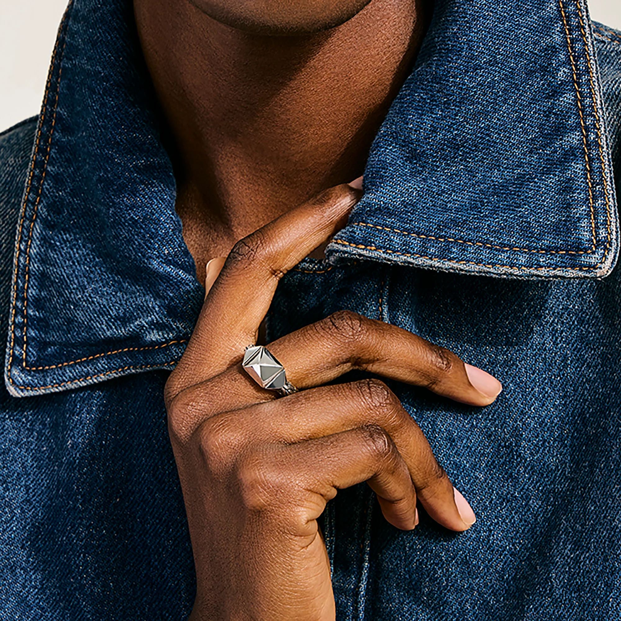 Icon Stud Ring, Sterling Silver, 9MM|RB97202 - Image 6