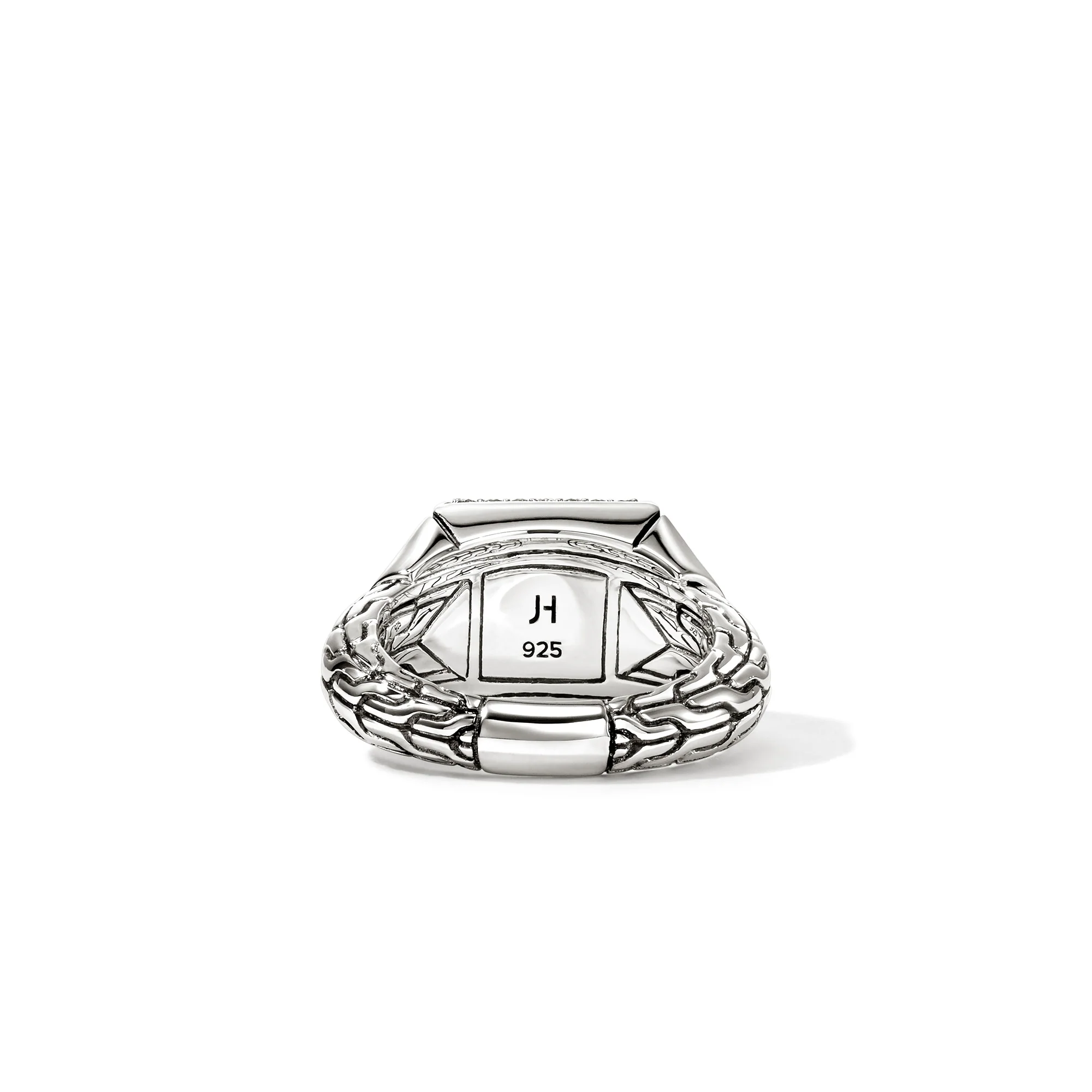 Icon Stud Ring, Sterling Silver, Diamonds, 11.5MM|RBP972142DI - Image 4